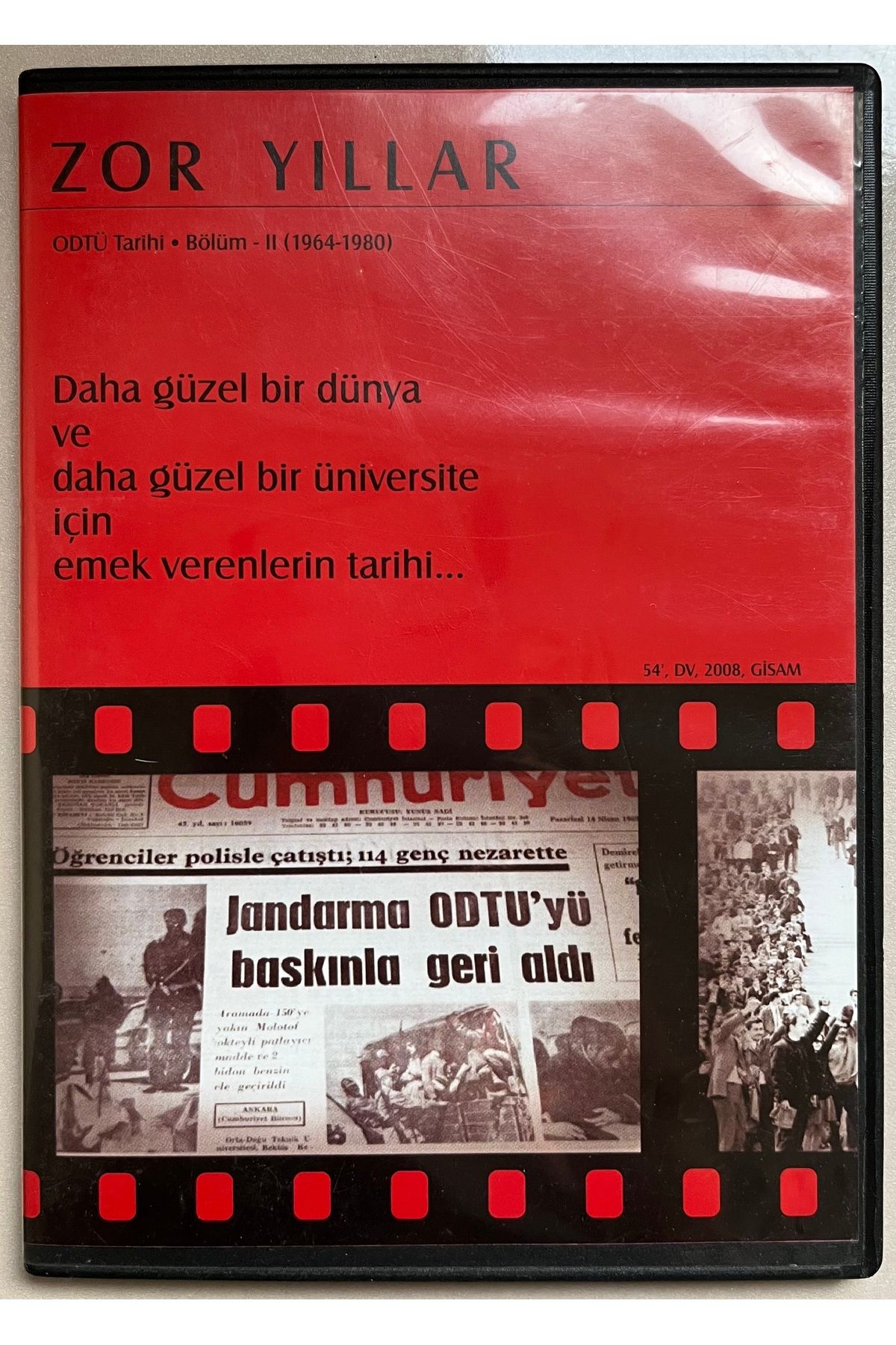 Plakevi İzmir Zor Yıllar ODTÜ Tarihi Bölüm 2 (1964-1980) Dvd (Orjnal Dönem Baskı Dvd)