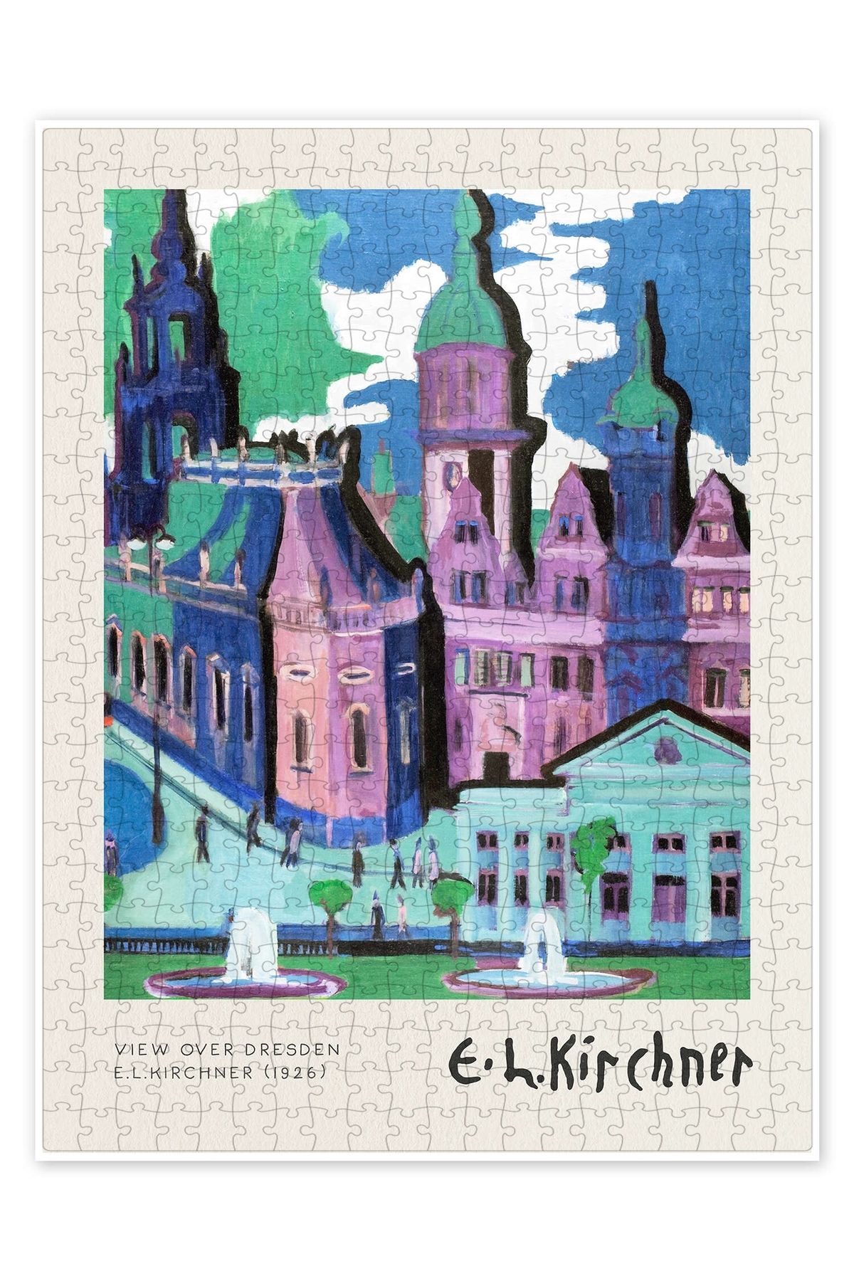 Jeronkarji Dresden 500 Parça Puzzle Yapboz Şehir Manzara Temalı Hobilik