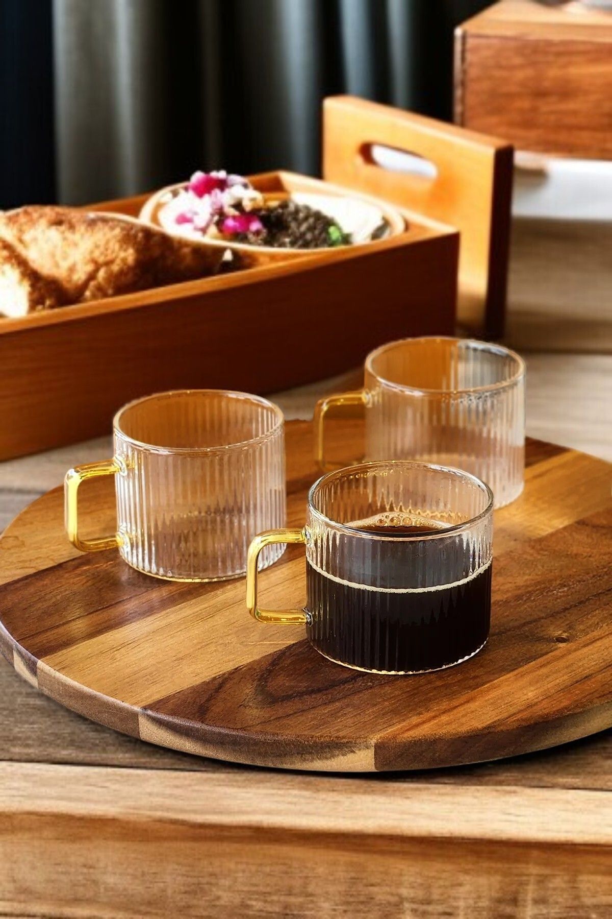 LUMİNA 6'lı 150 ml Çay Kahve Espresso Cam Bardak Fincan
