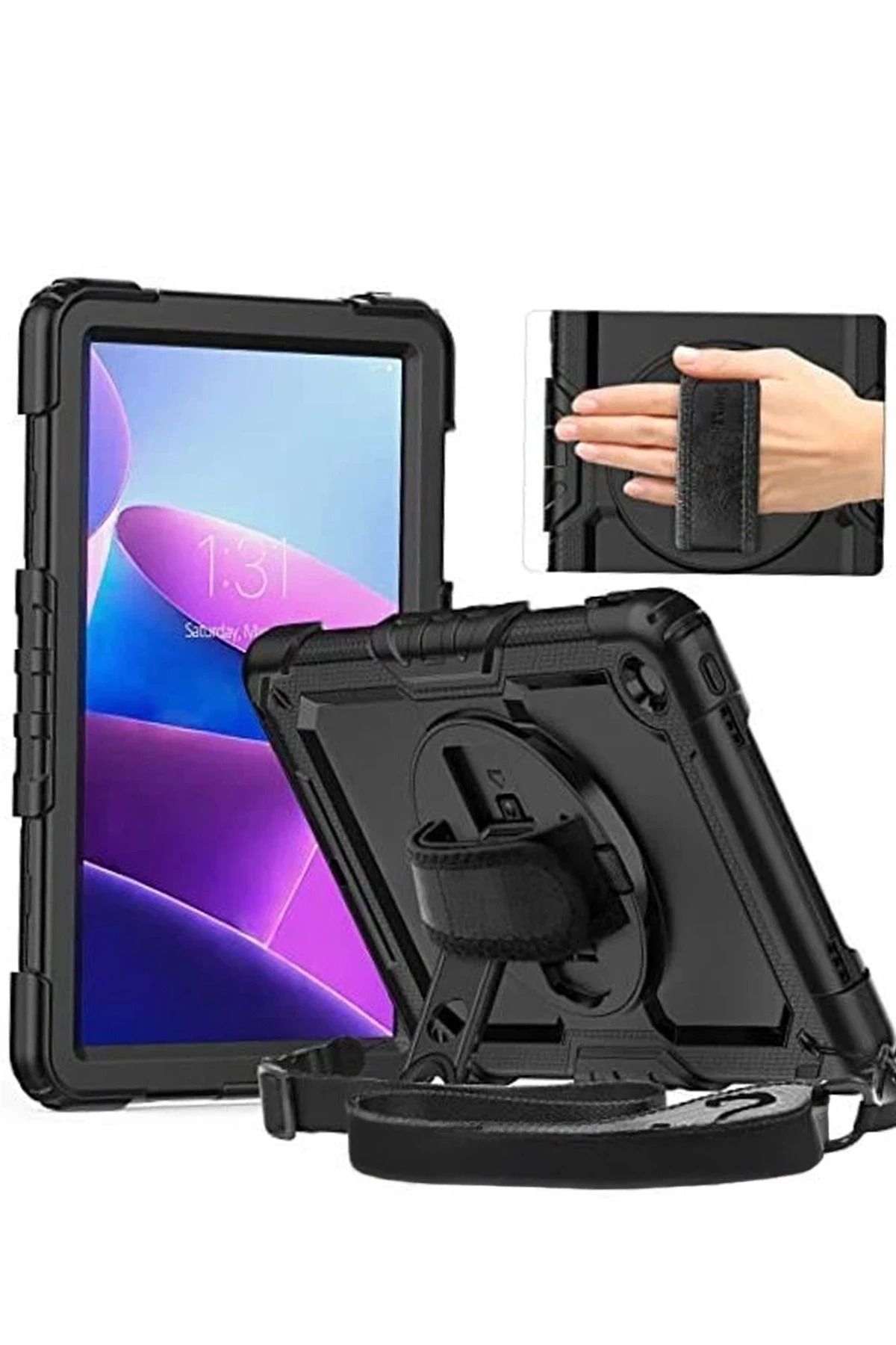 CepteToptan Xiaomi Redmi Pad SE 4G Kılıf Amazing Tablet Kapak - Siyah