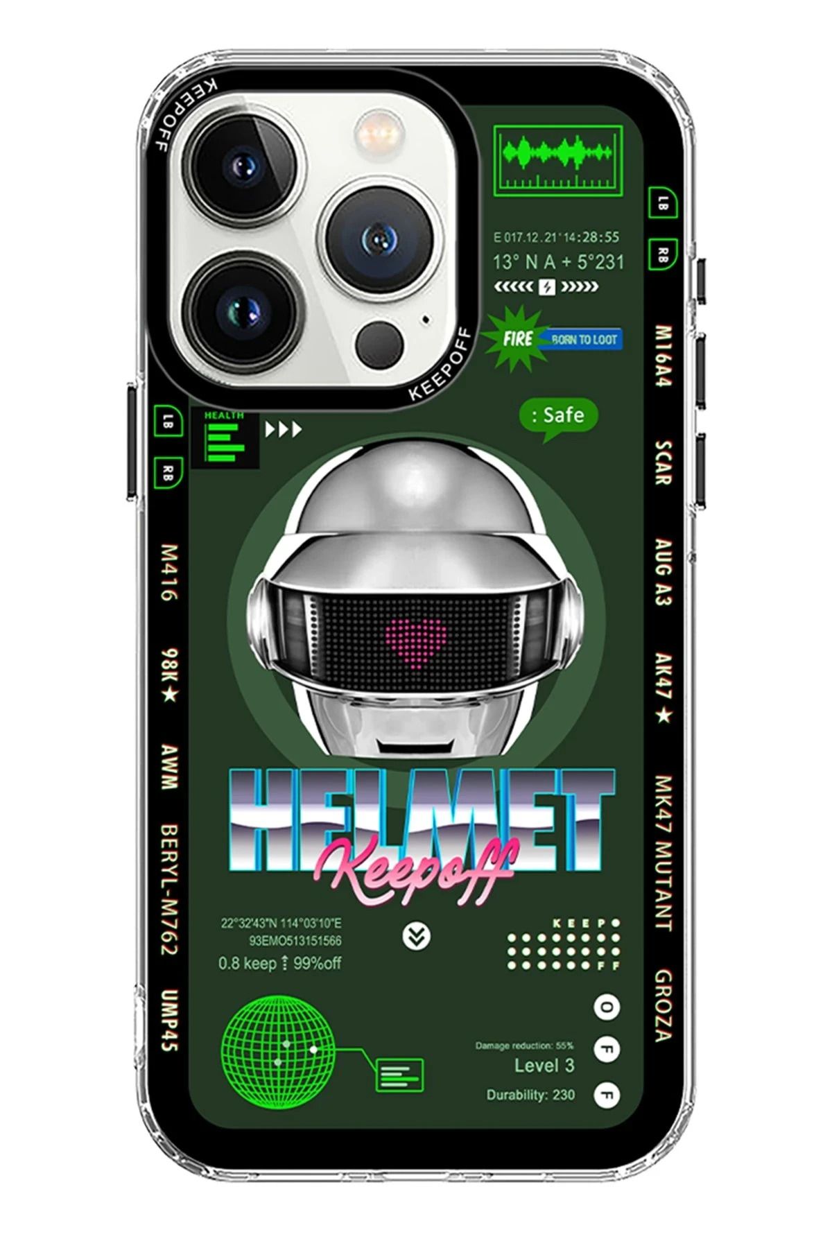 CepteToptan iPhone 15 Pro Parallel Space Time Magsafe Kapak - Metal Confession