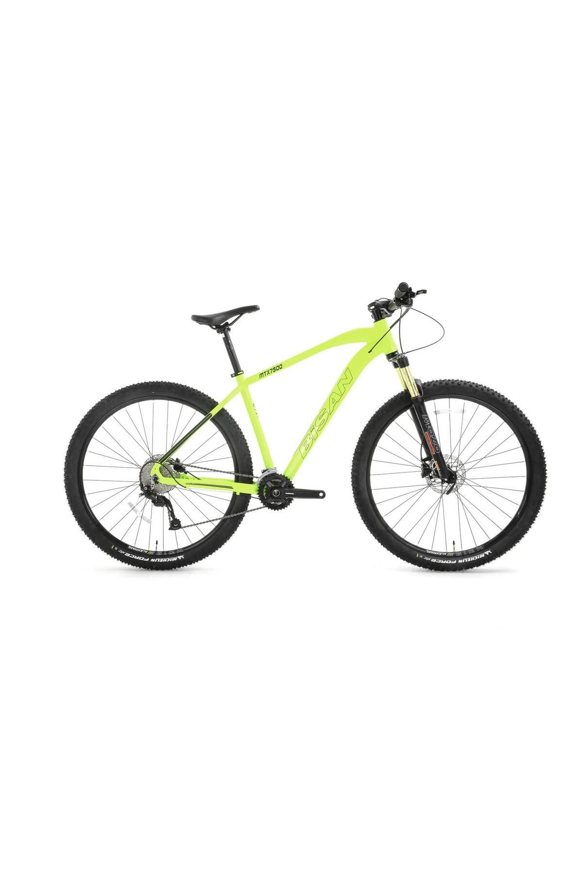 Bisan Mtx7500 Cues-24 V 29 Jant 48K Dağ Bisikleti Neon Sarı Beyaz Siyah