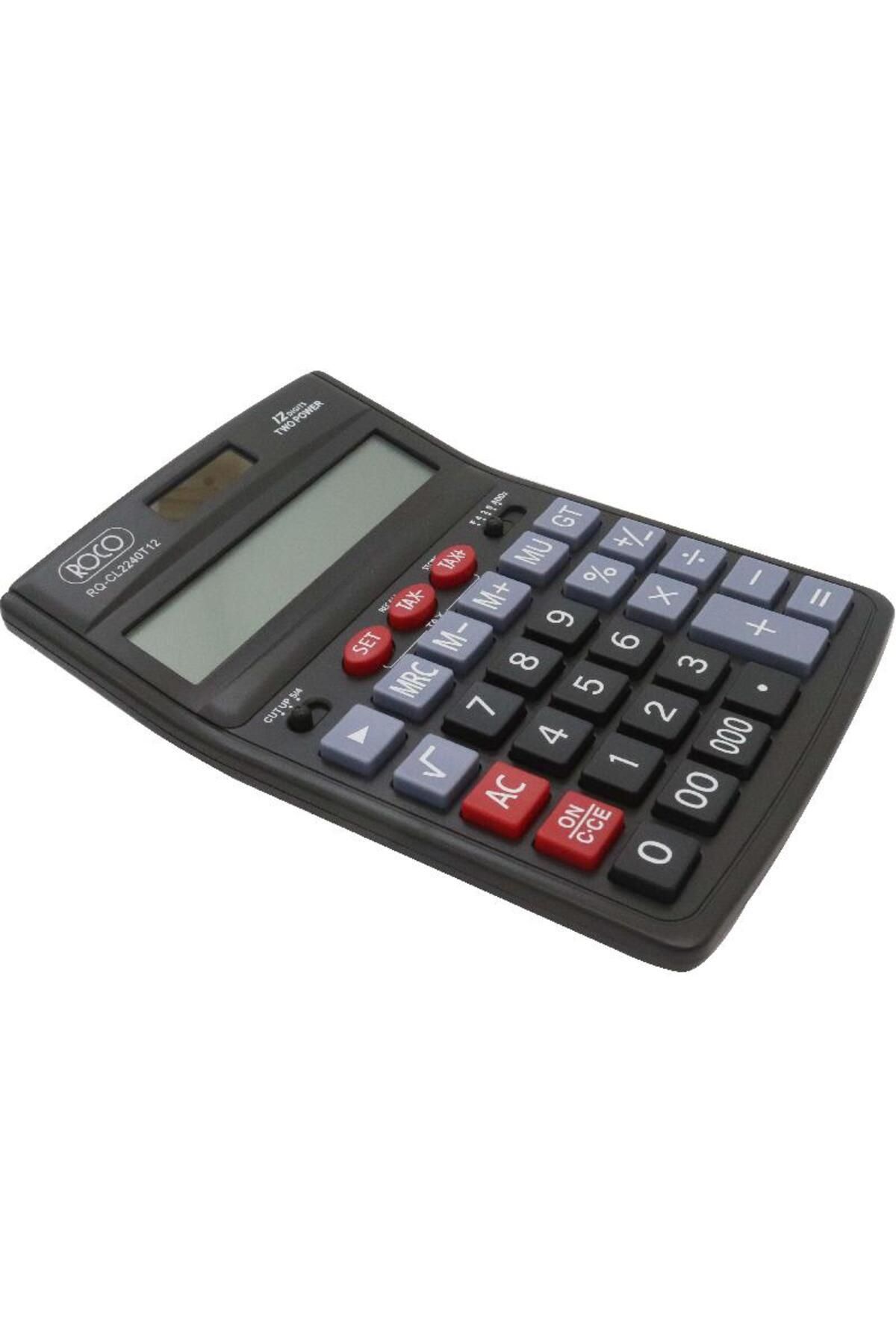Roco-CL2240T12 Desktop Calculator – 12-Digit, Large Display, Black 2