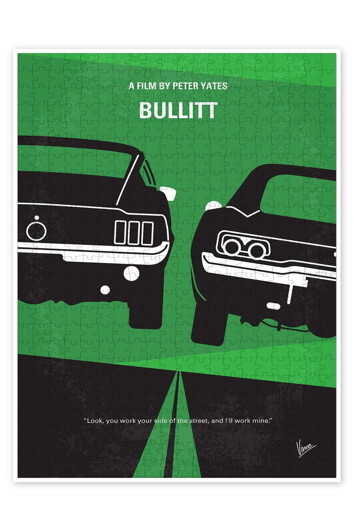 Jeronkarji Bullitt 500 Parça Puzzle Yapboz Klasik Film Temalı