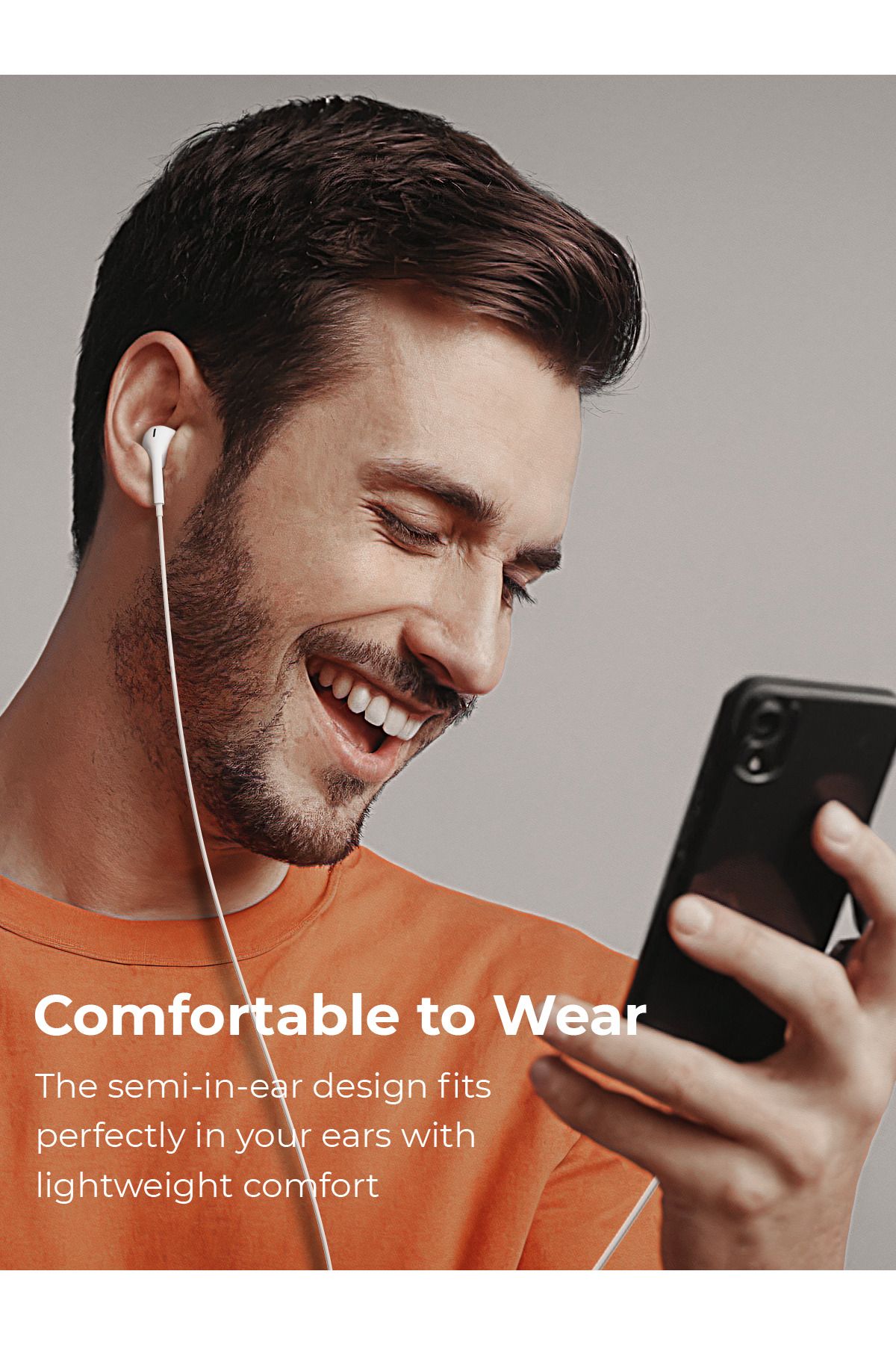 AUKEY-سماعات أذن سلكية Trail Play، أزرار تحكم، USB-C، iPhone وAndroid، EP-CC1 أبيض 2