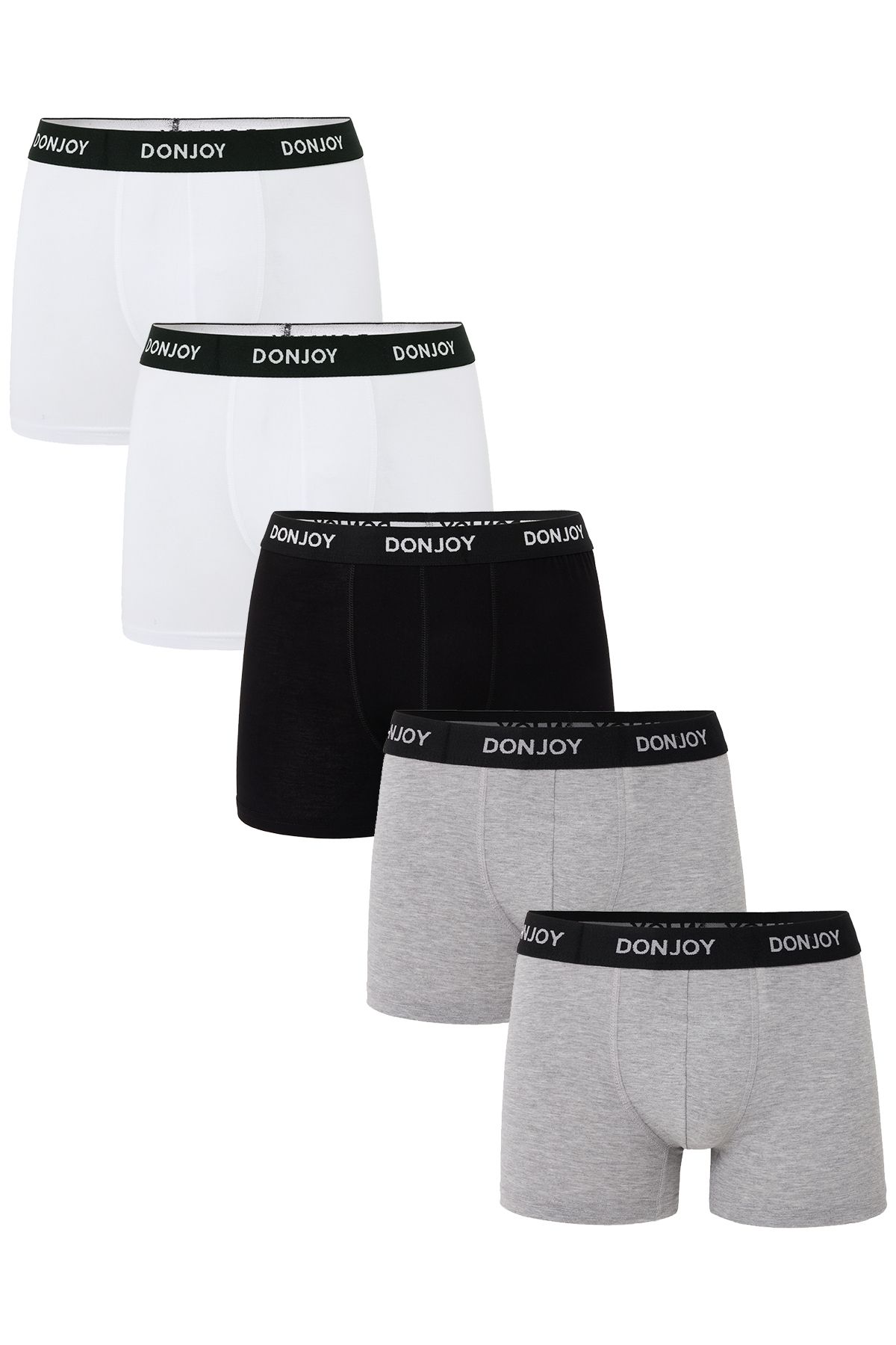 don joy Erkek 5'lİ Pamuklu Penye Beli Lastikli Boxer