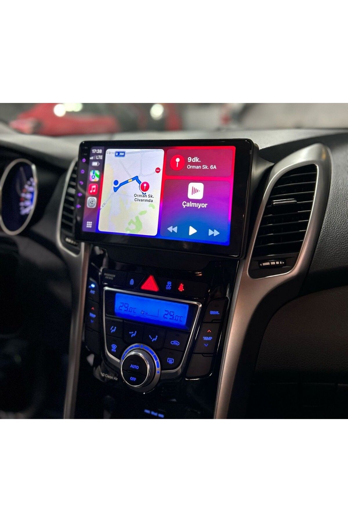 Custom Pluss HYUNDAİ İ30 UYUMLU 4 GB RAM 64 GB DAHİLİ HAFIZA 9 İNÇ MULTİMEDYA KABLOSUZ CARPLAY GERİ GÖRÜŞ KAMERAL