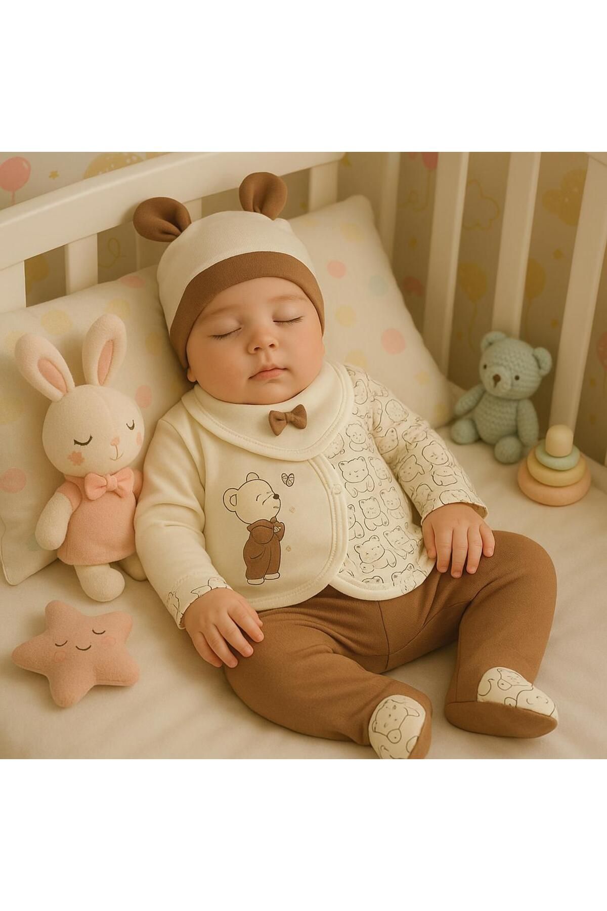 Zuff Baby ERKEK BEBEK 5'Lİ YENİDOĞAN ZIBIN SETİ