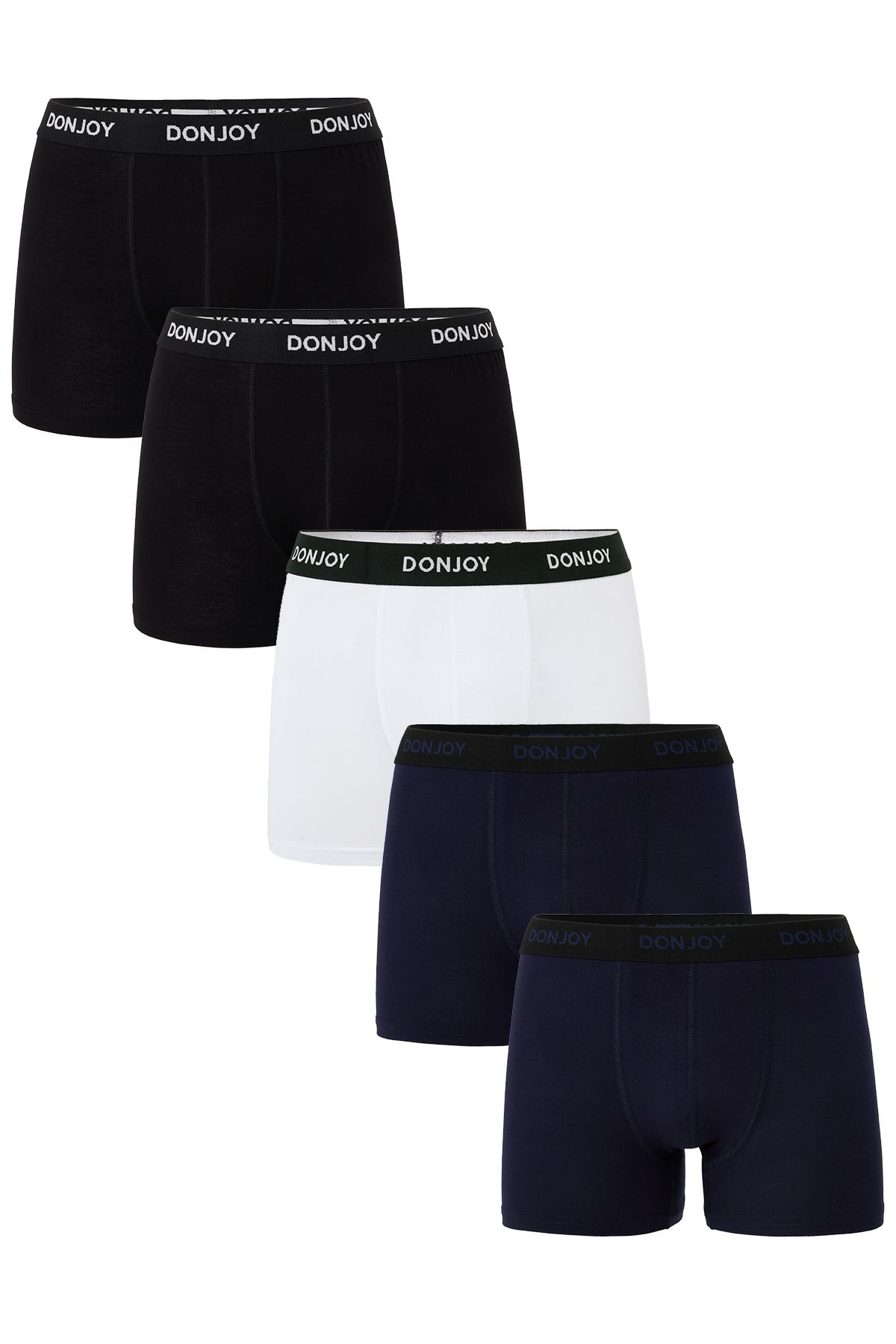 don joy Erkek 5'lİ Pamuklu Penye Beli Lastikli Boxer