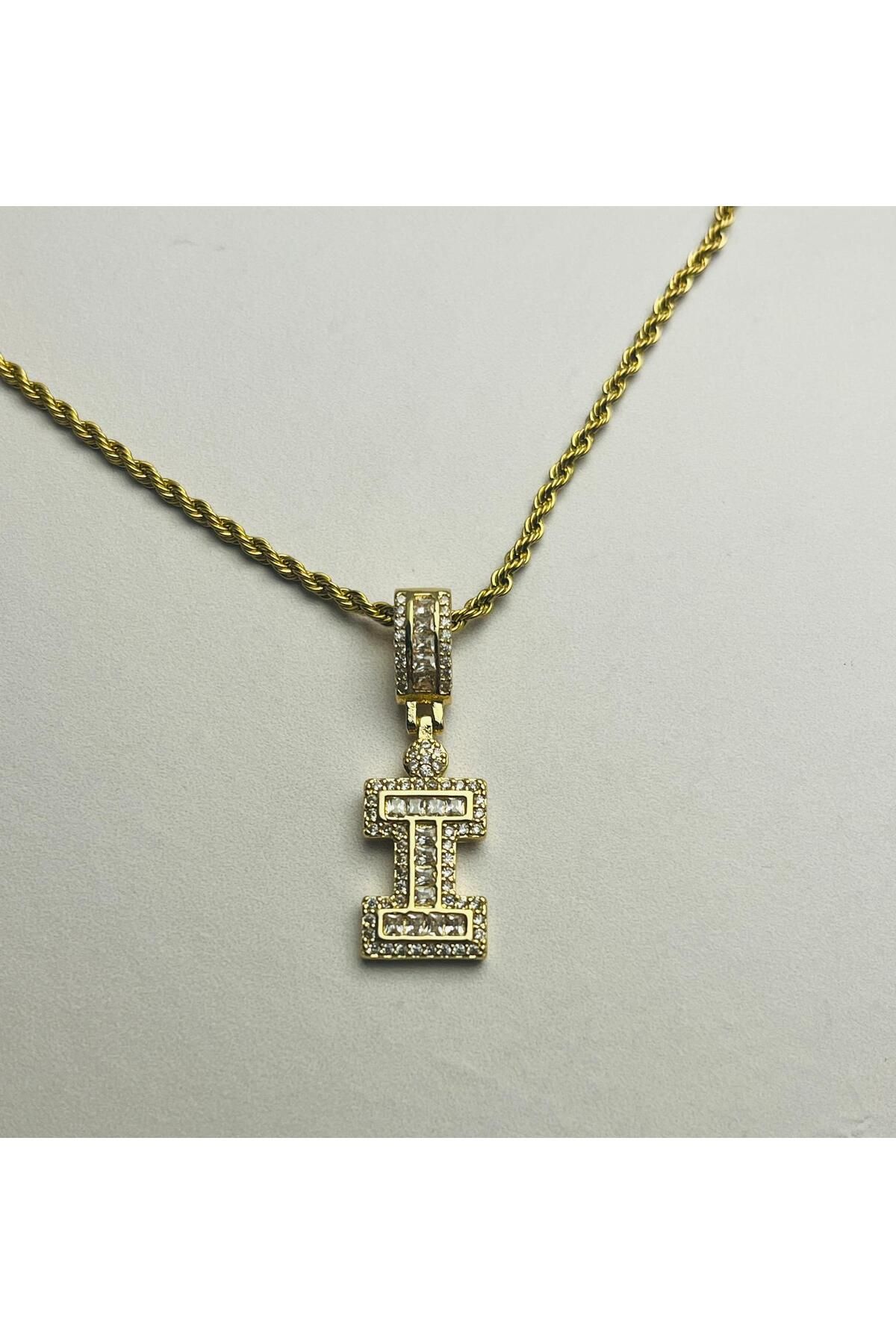 ASİN ACCESSORİES Burgu Zincir Harf Kolye