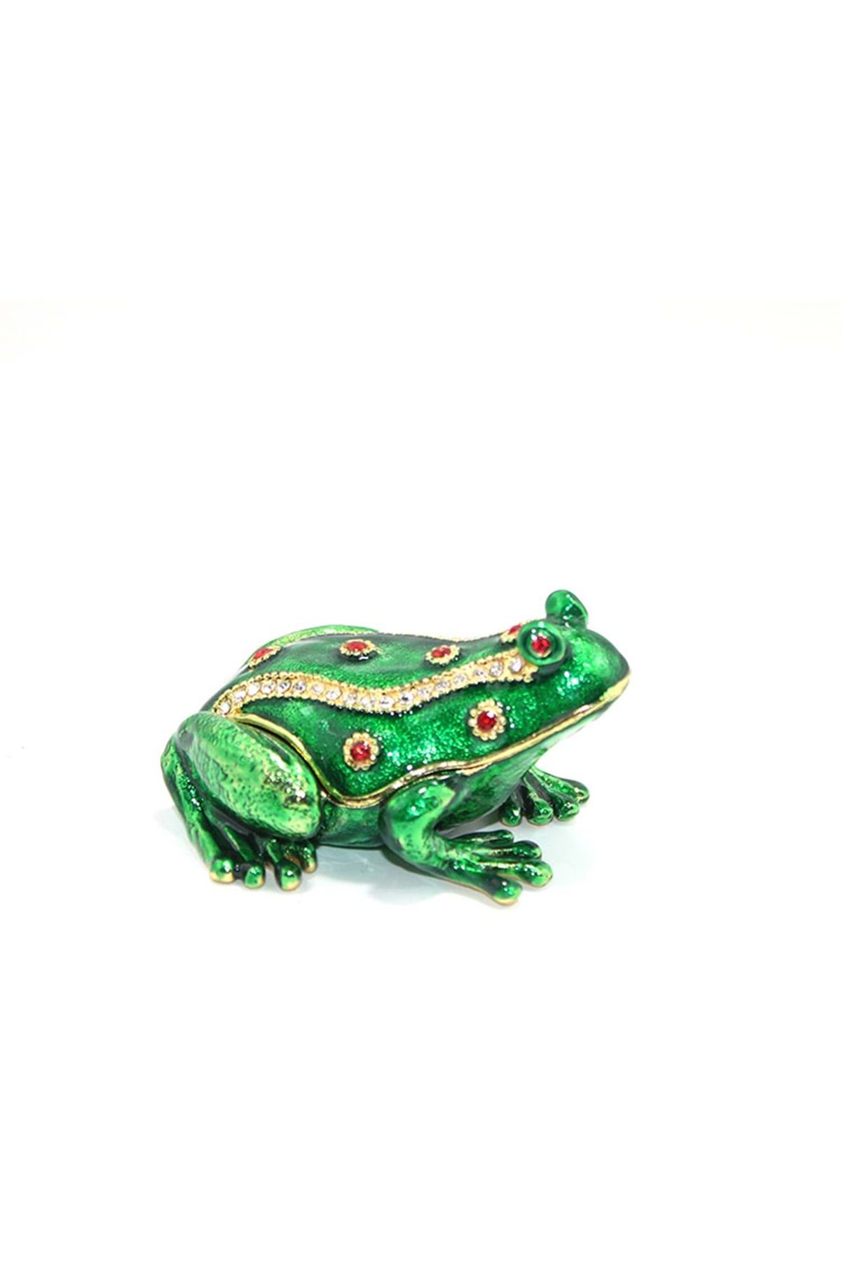 Store Sıvaroskı Taşlı Tekli Kurbağa 7*6 Cm