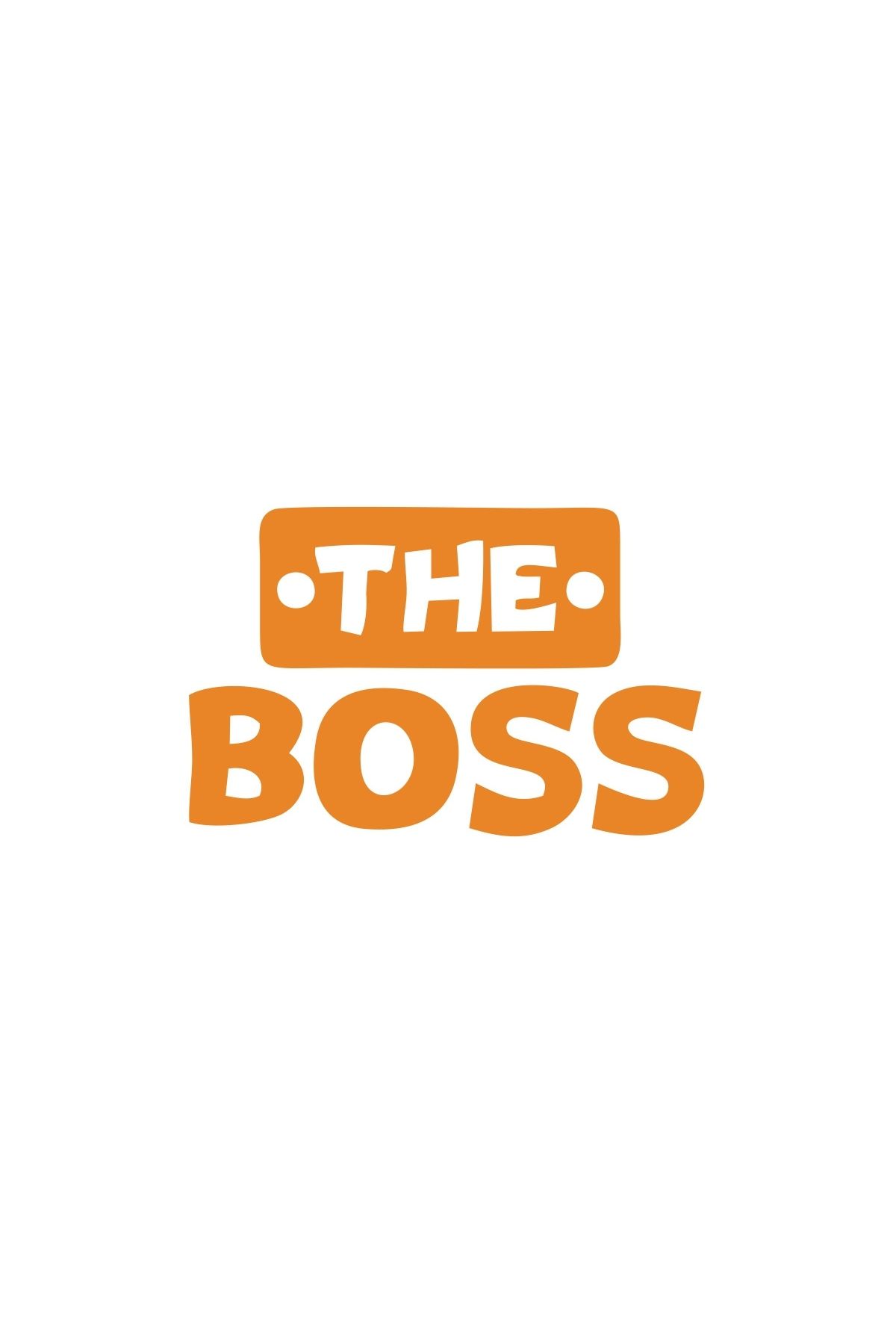 Reysa Tasarım The Boss Sticker 17x17 Cm Turuncu