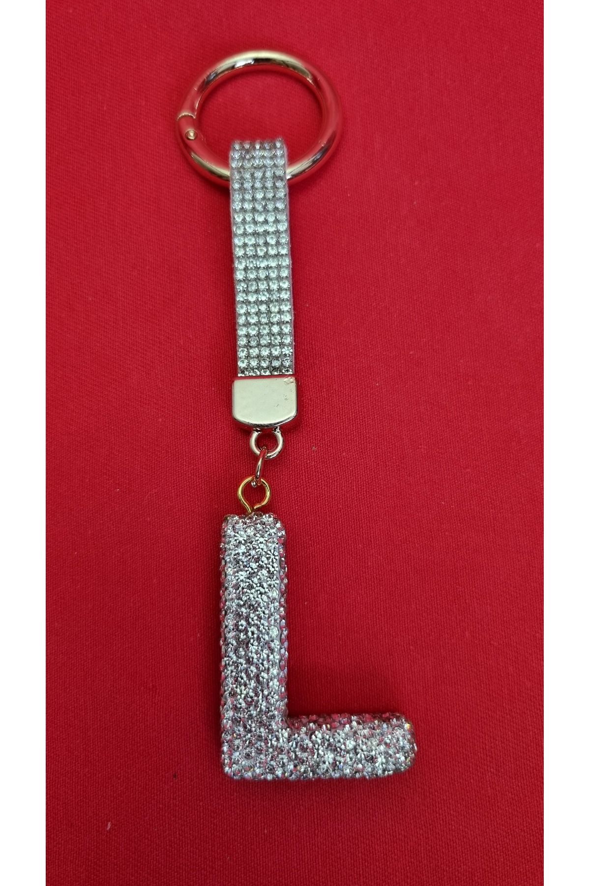 Land of Souvenir Zirkon Taşlı Lüks Harf Anahtarlık