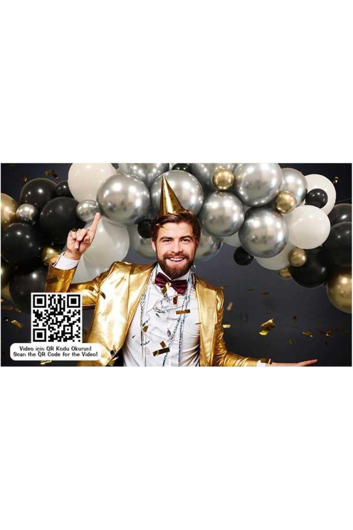 BalonEvi Balon Dekorasyon Seti Premium Temalı 72 Parça