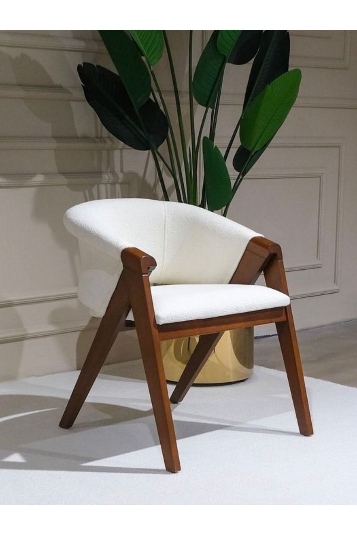 Gazzini Furniture Zeta Teddy Ahşap Sandalye