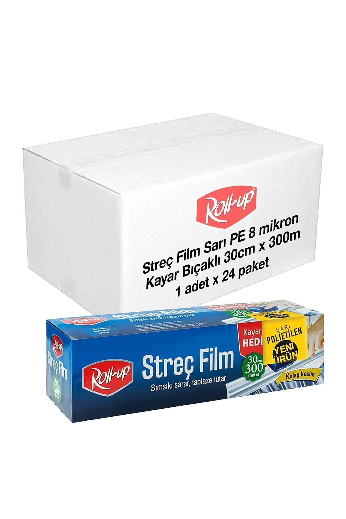 alsepeteavm Roll-up Sarı Pe Streç Film 30 Cm X 300m 8mic X 24 Paket (koli)
