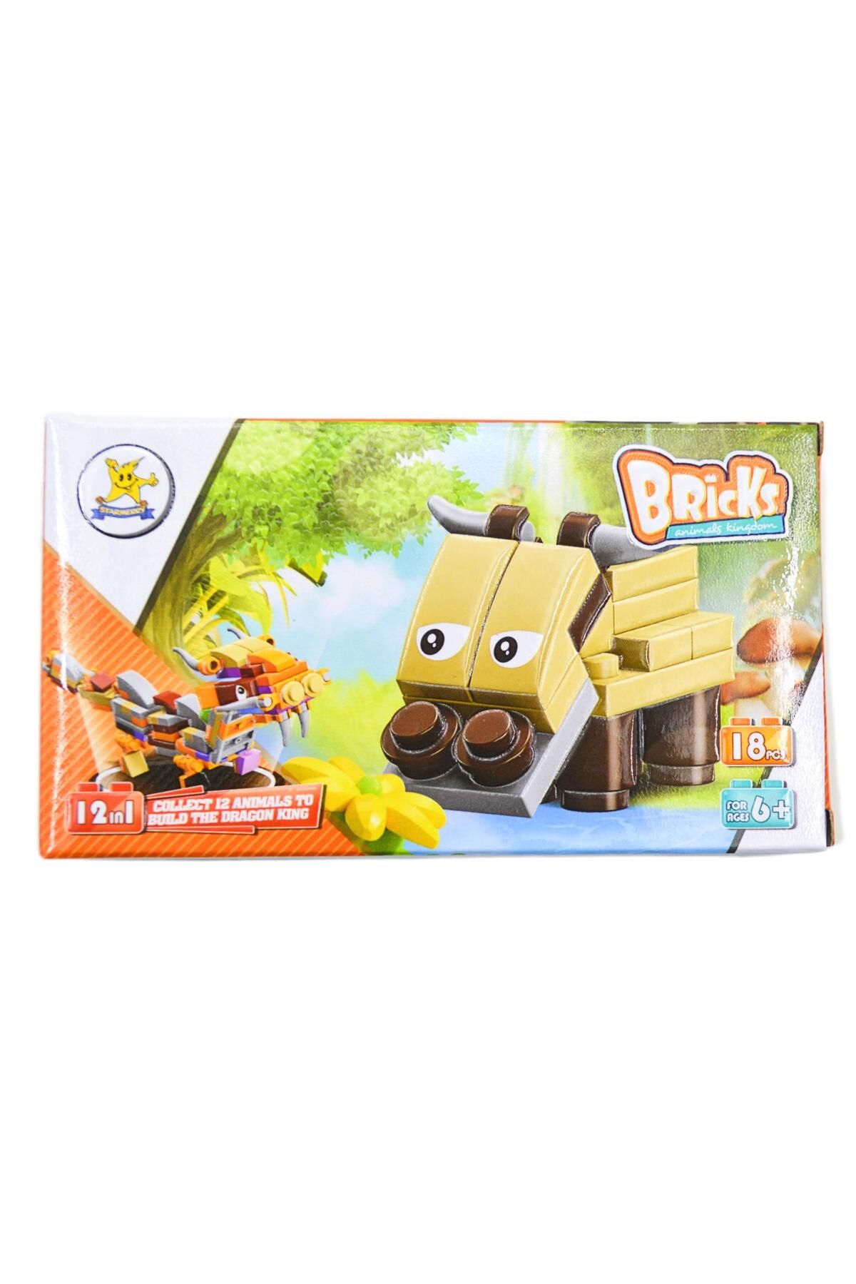 KIZILKAYA Kızılkaya Bricks Lego Hayvanlar 02 Cow 18 Parça (SM198B-02)