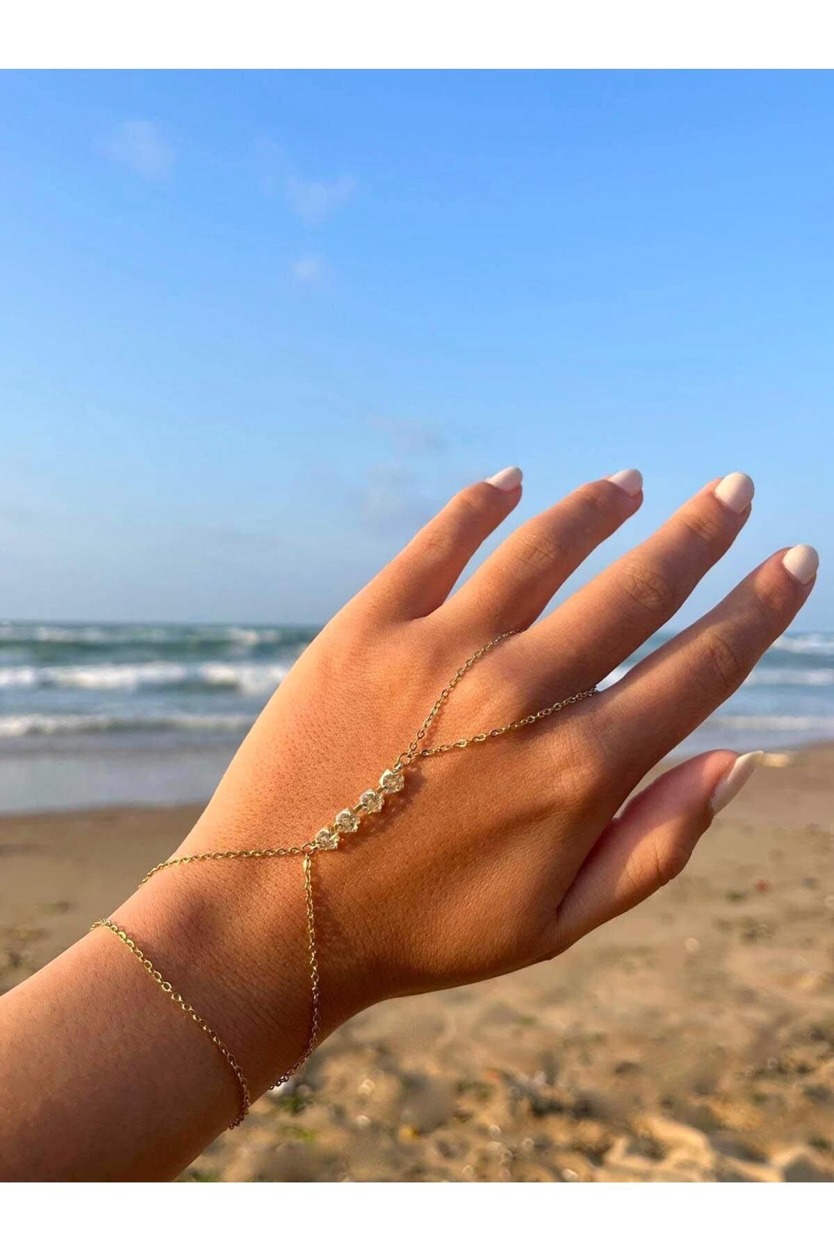 Zerys Jewelry Taşlı Gold Şahmeran