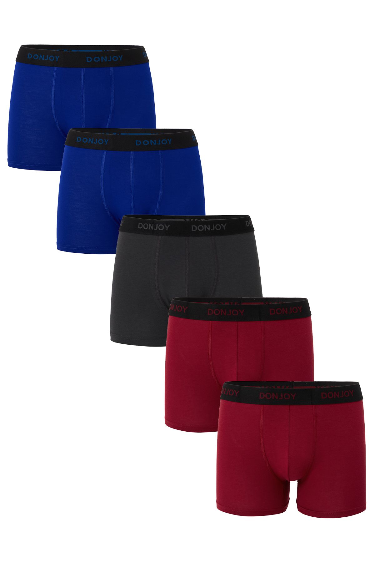 don joy Erkek 5'lİ Pamuklu Penye Beli Lastikli Boxer