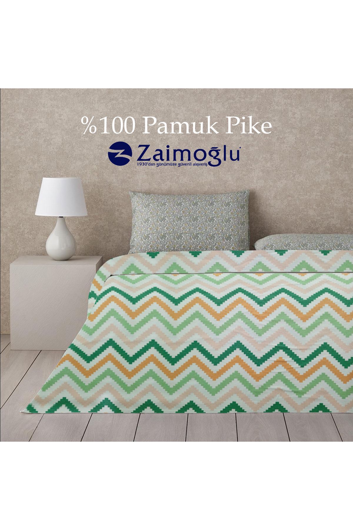 Zaimoğlu Tekstil %100 Pamuk Tek Kişilik Bodrum Pike