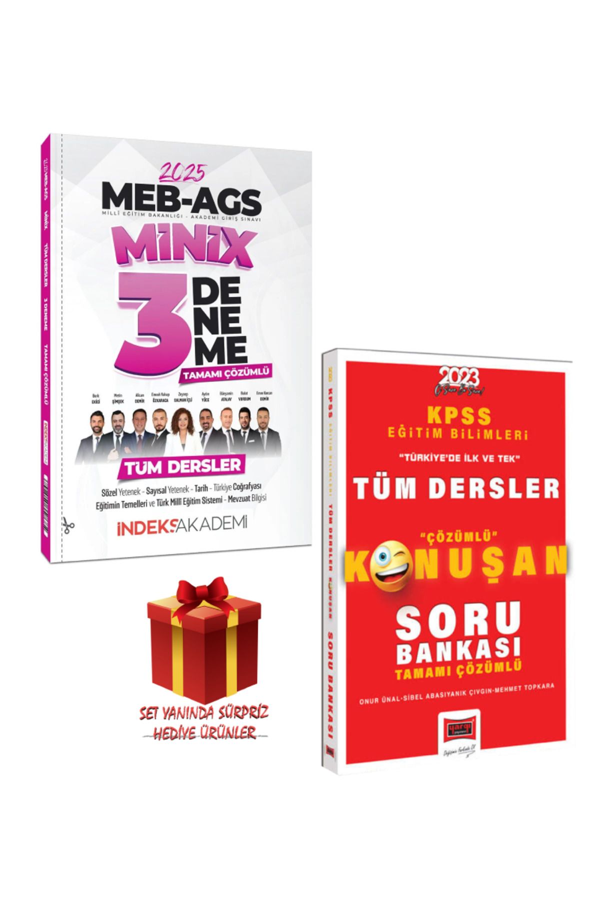 İndeks Akademi 2025 MEB AGS 3 Minix Deneme + Yargı Konuşan Eğitim Bilimleri Tüm Dersler Soru Bankası+Hediye