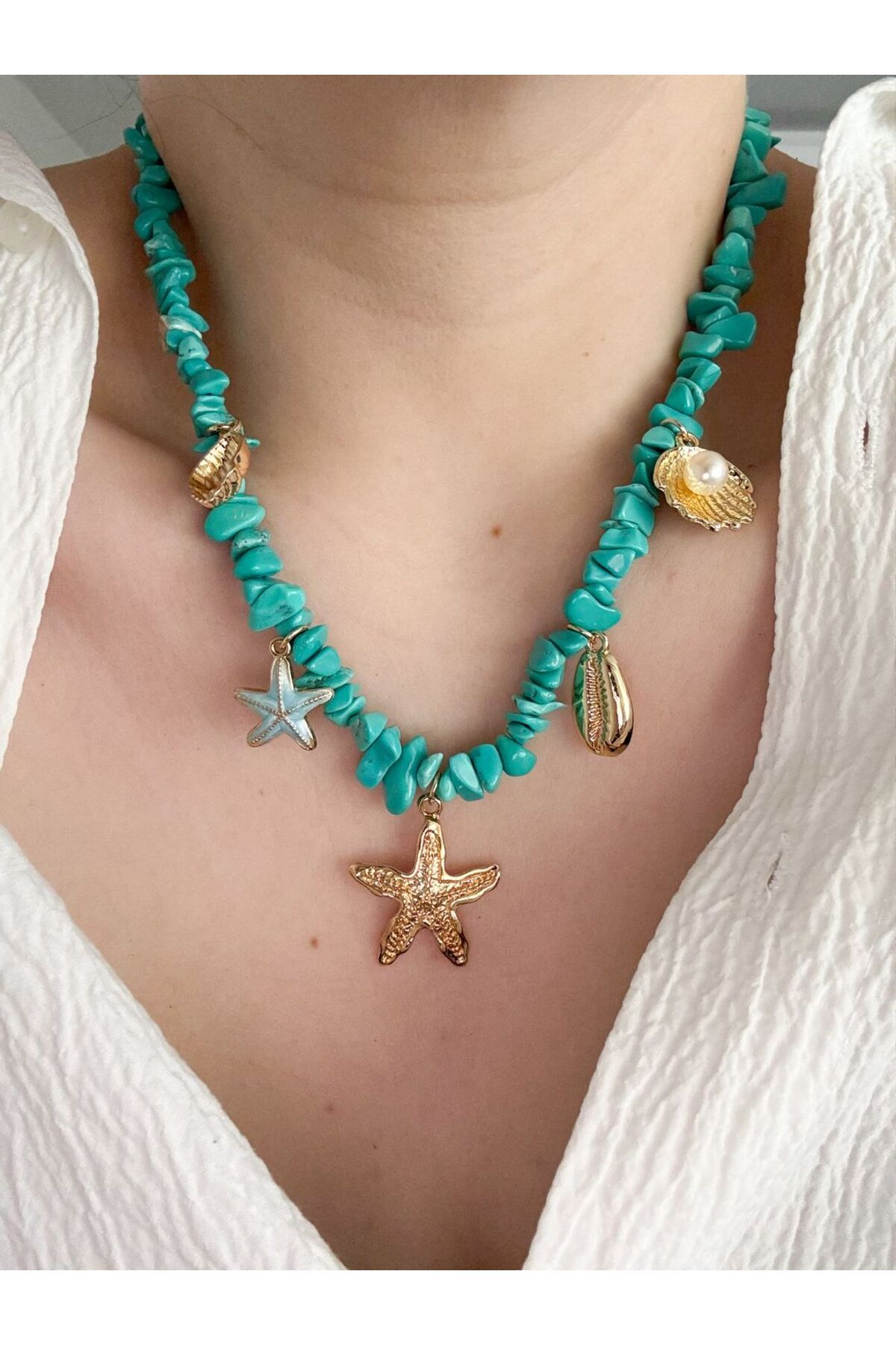 CHARMLUCKY MERCAN DENİZ CHARM KOLYE