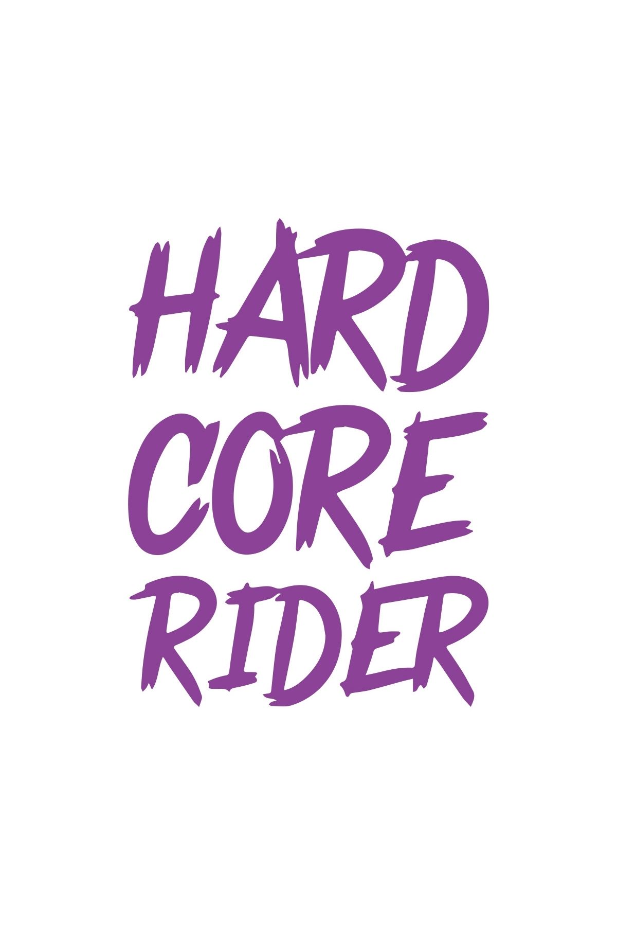 Reysa Tasarım Hard Core Rider Sticker 17x17 Cm Mor