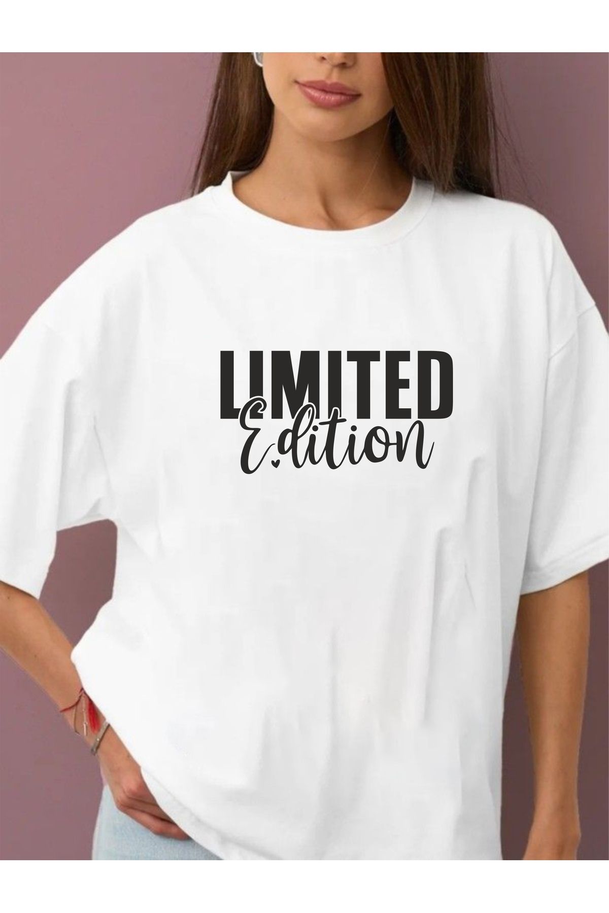 estilowear Unisex Oversize Baskılı Pamuklu T-shirt Model 1028
