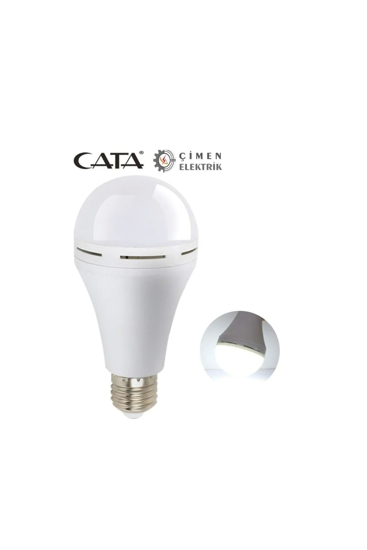feifei Cata Ct 4229 9W Şarjlı Led Ampul 6400K Beyaz Işık