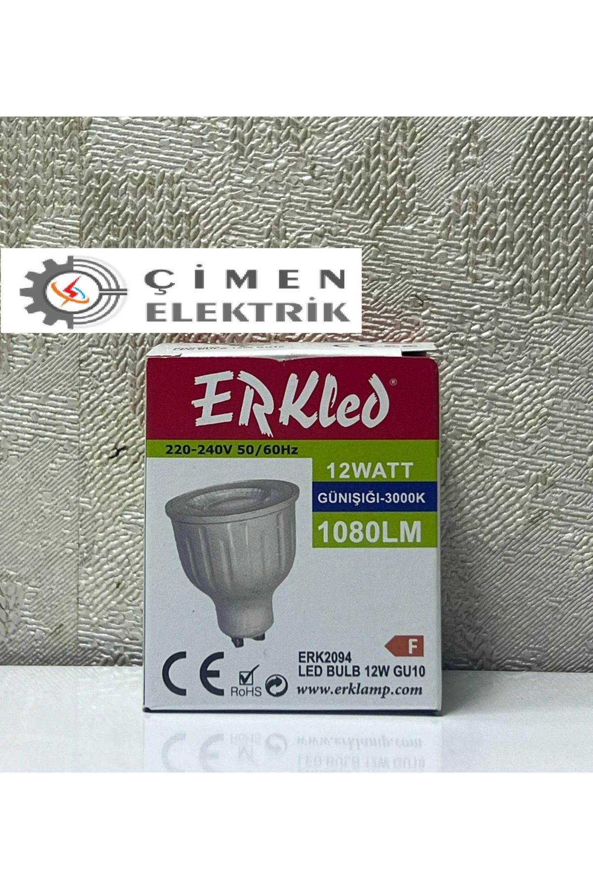 feifei Erkled Erk 2094 Gu10 Lensli Ampül 12W 3000K Gün Işığı