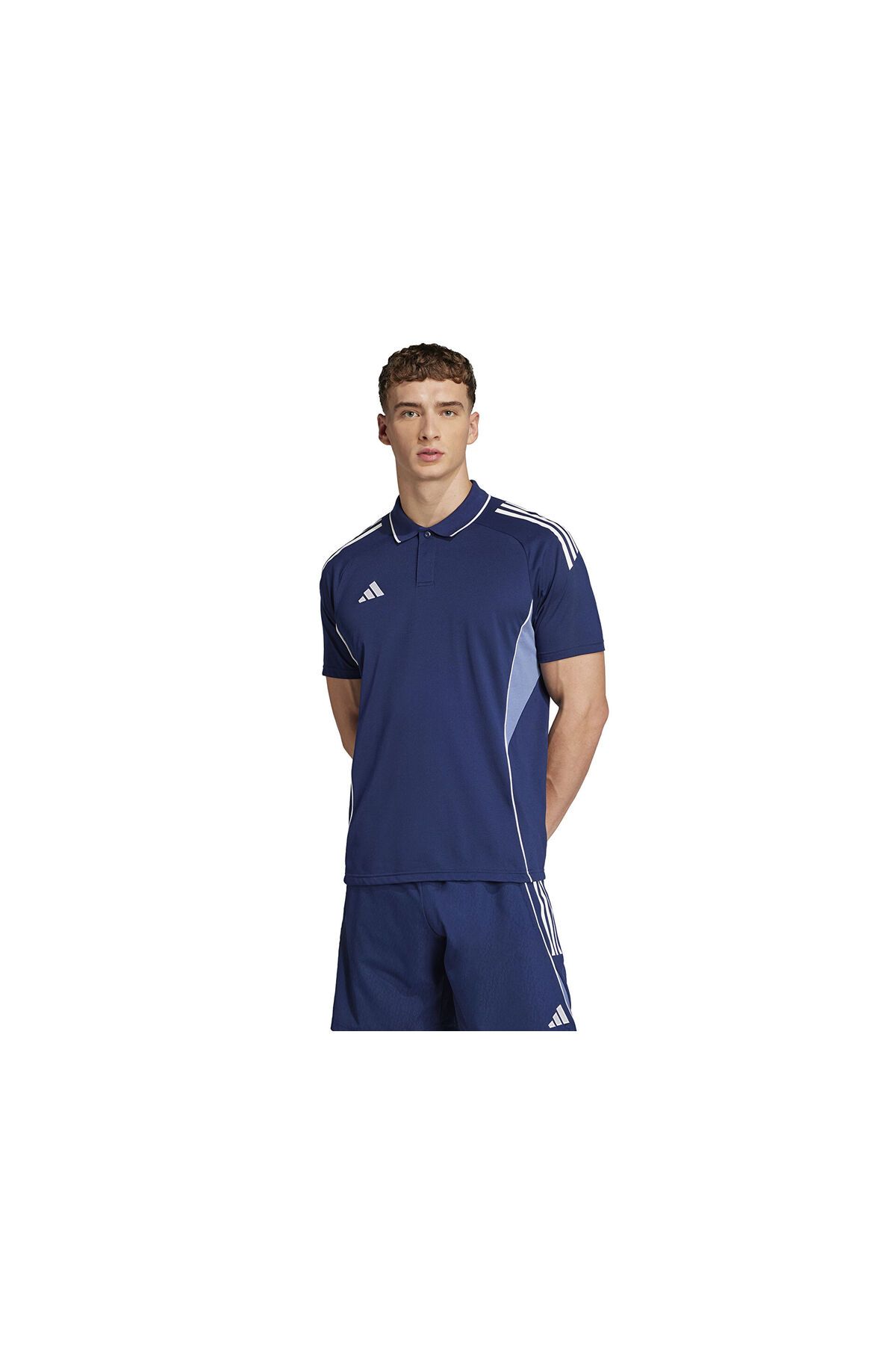 adidas Tiro25C Erkek Futbol Polo Yaka Tişört JY1811 Lacivert