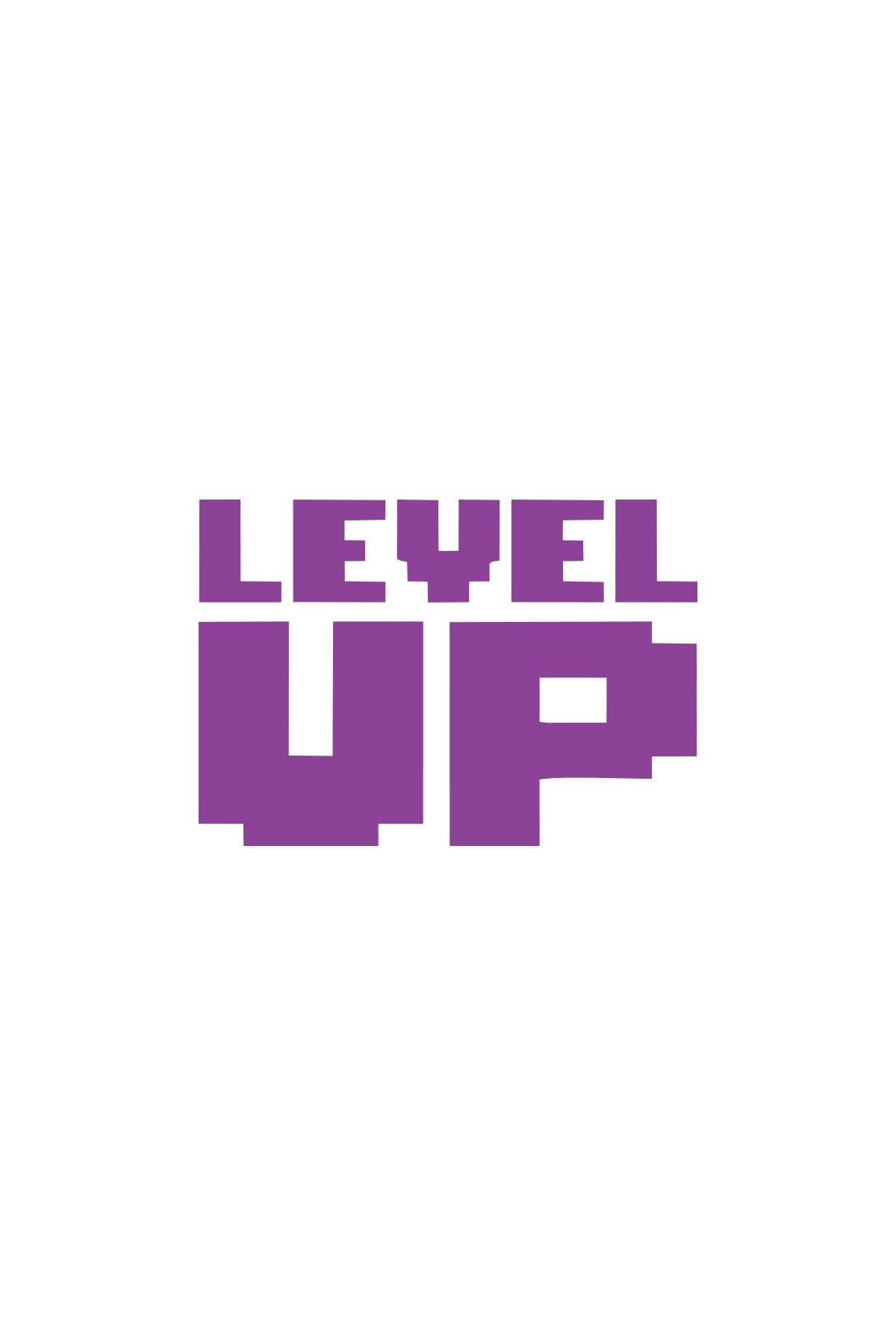 Reysa Tasarım Level Up Sticker 17x17 Cm Mor