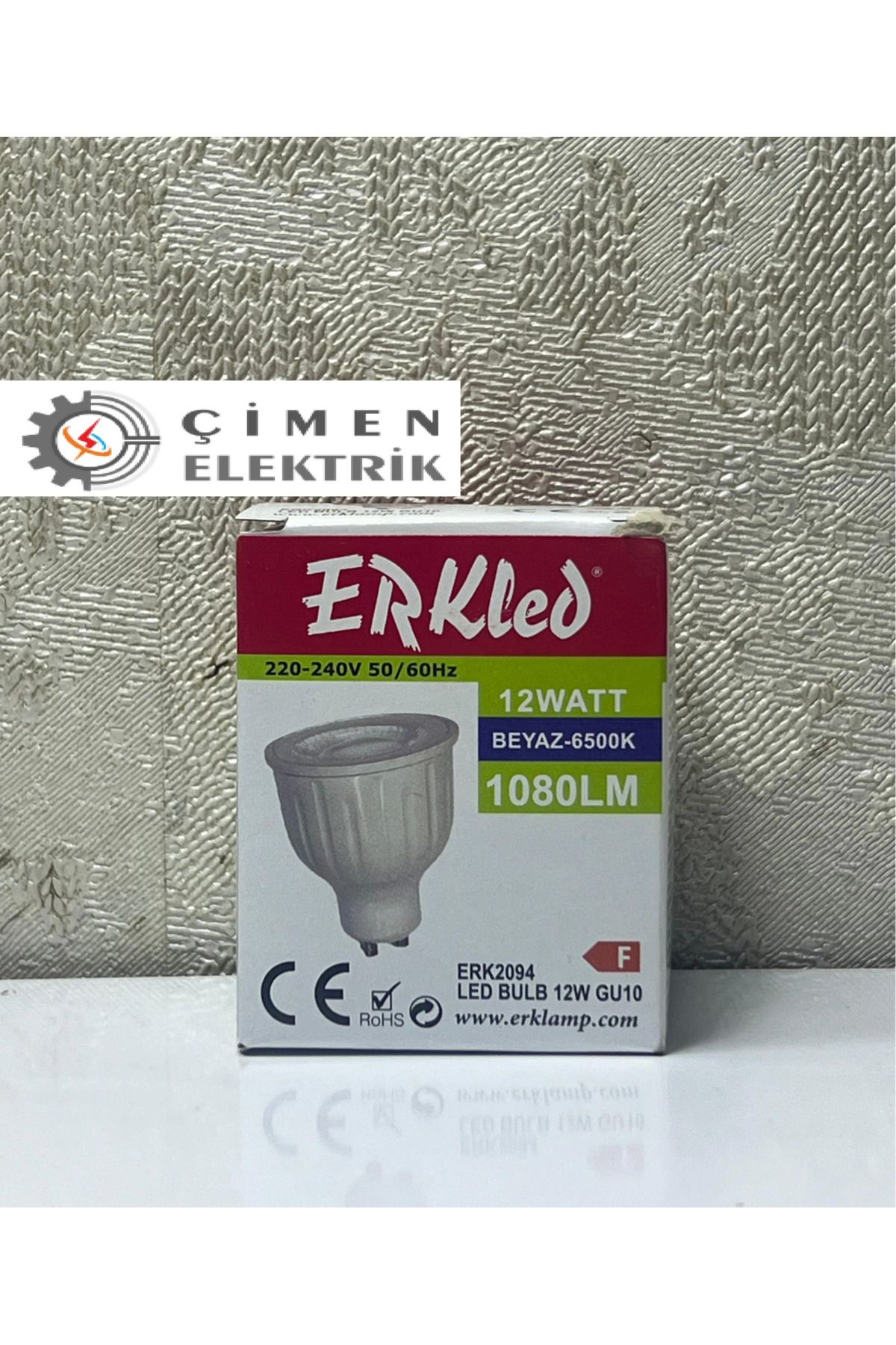 DENİZBİLİŞİM Erkled Erk 2094 Gu10 Lensli Ampül 12W 6500K Beyaz Işık