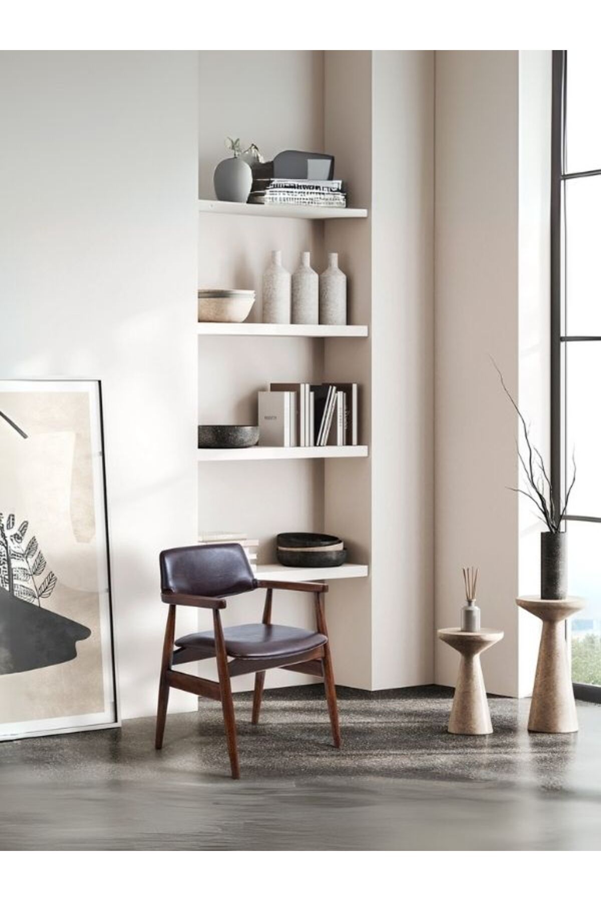 Gazzini Furniture Rio Ceviz Ahşap Sandalye