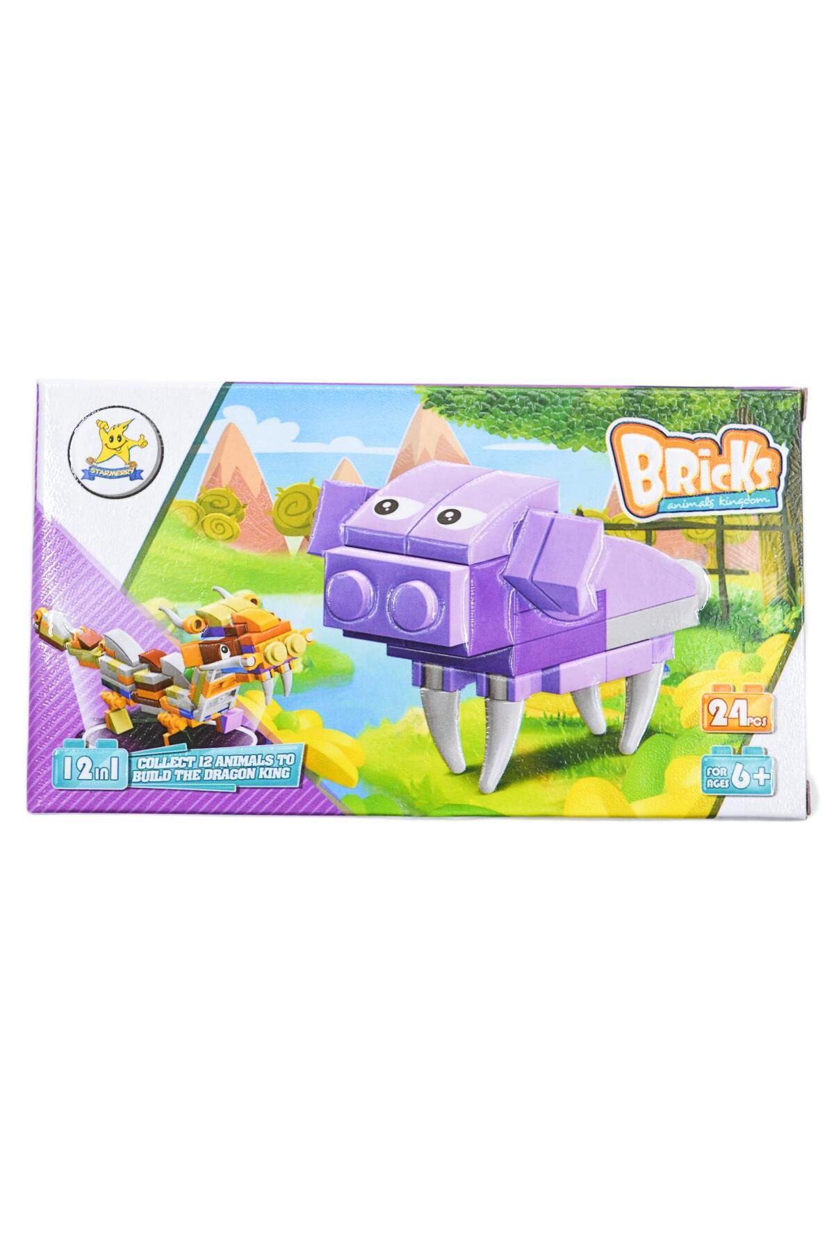 KIZILKAYA Kızılkaya Bricks Lego Hayvanlar 12 Pig 24 Parça (SM198B-12)