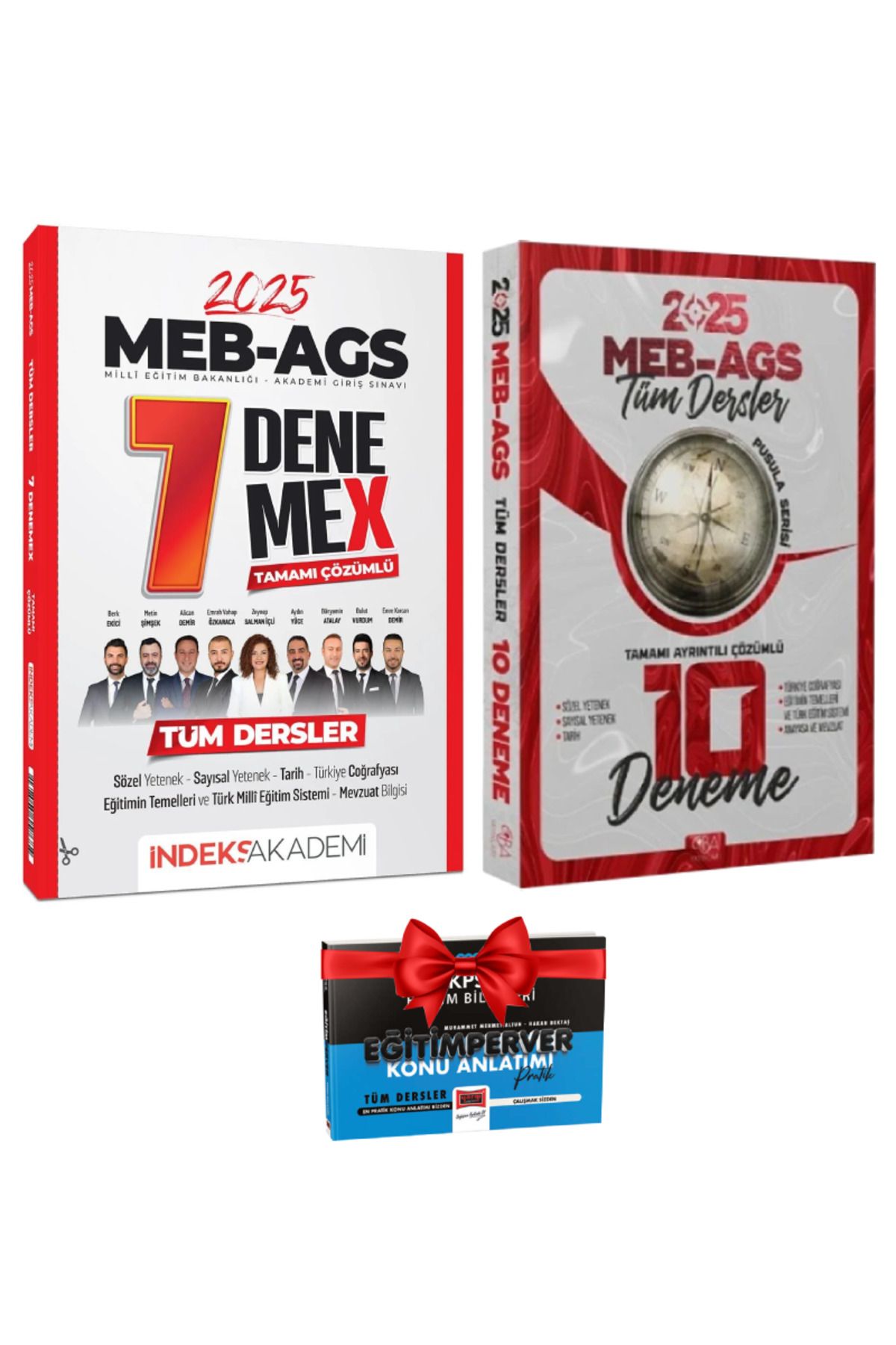 İndeks Akademi 2025 MEB AGS Tüm Dersler 7 Denemex + CBA 2025 MEB AGS Tüm Dersler 10 Deneme