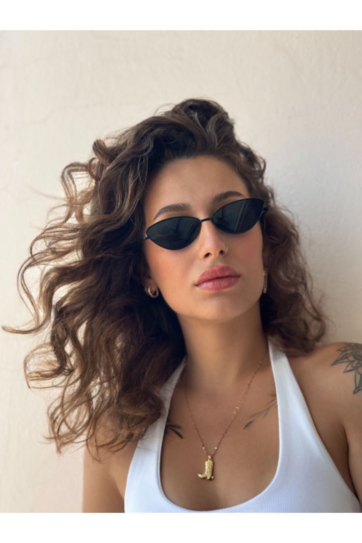 L'Ruachi Cat Eye Vintage Siyah Gözlük
