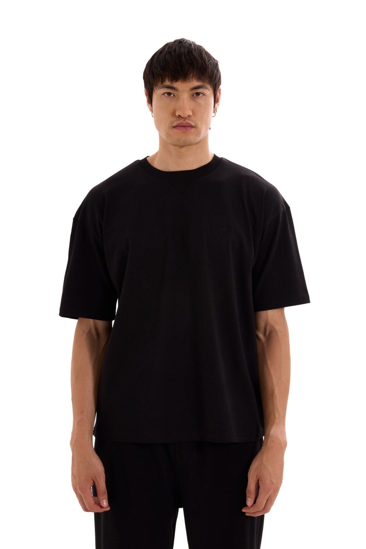 MORREZ Siyah Essentials Oversize T-Shırt