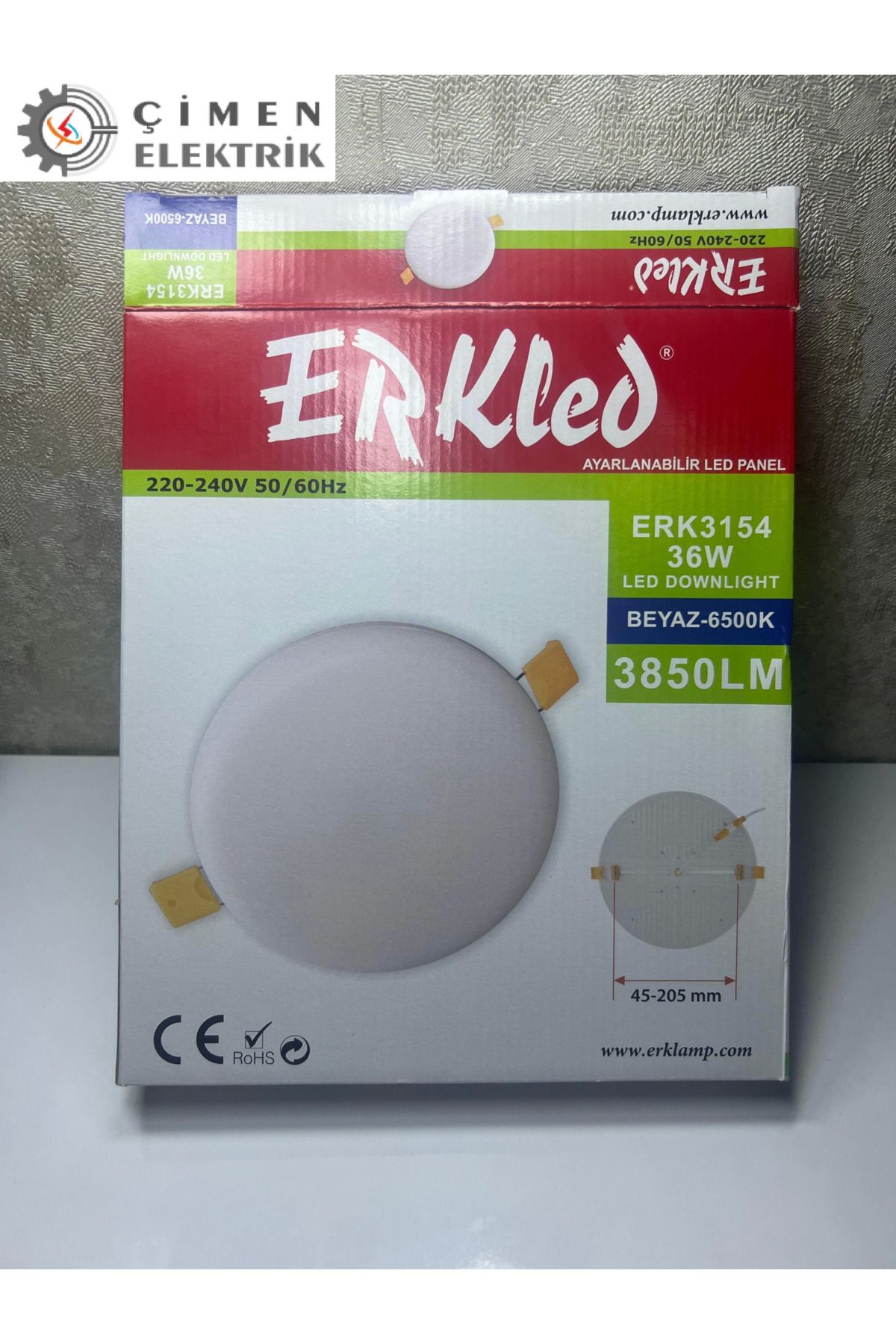 E&E Home ERKLED ERK 3154 Ayarlanabilir Led Spot 36W 6500K Beyaz