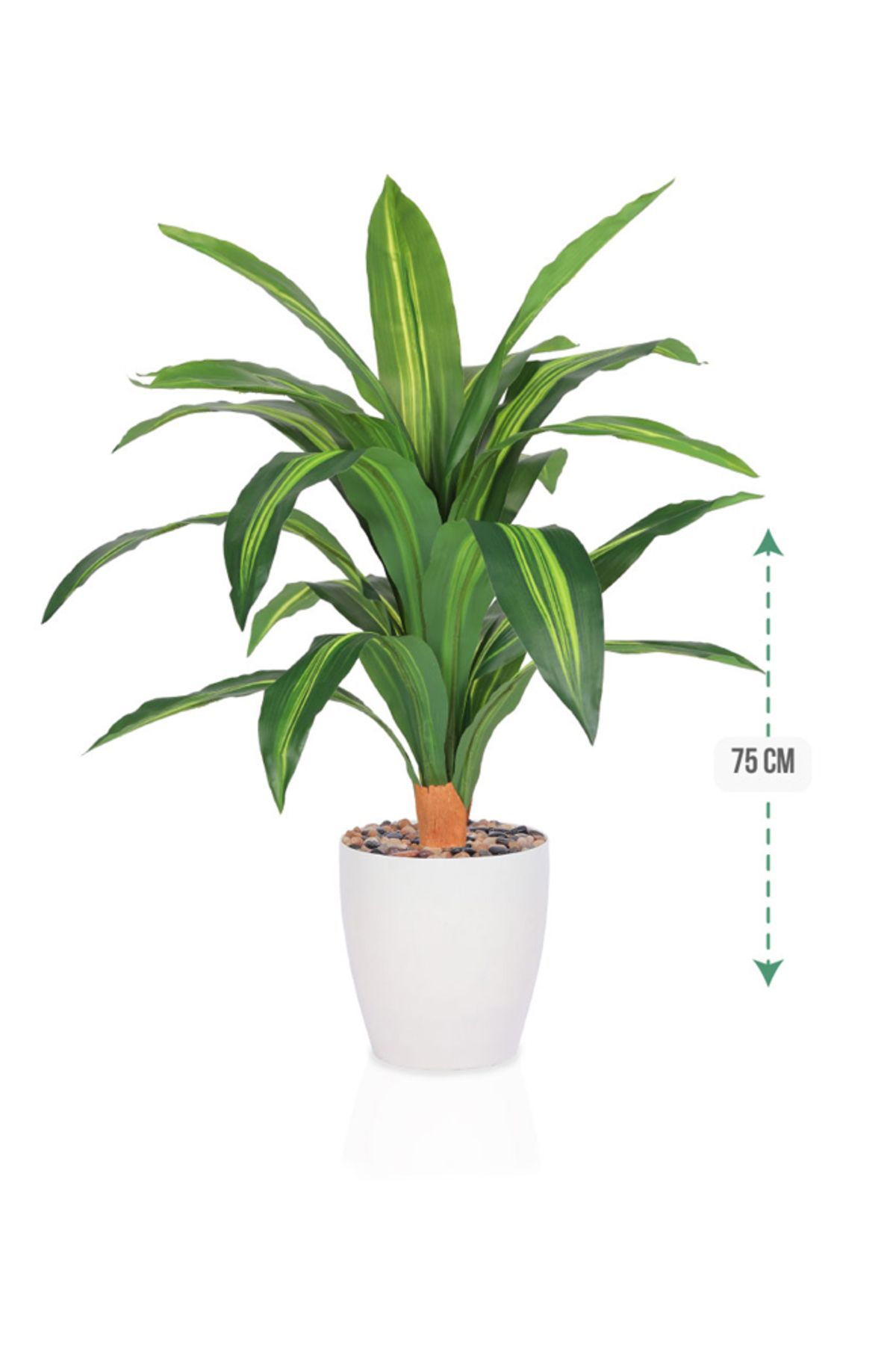 DRAMA HOME-Artificial tree, simulating a soft corn tree with a natural texture, 75 cm high 1