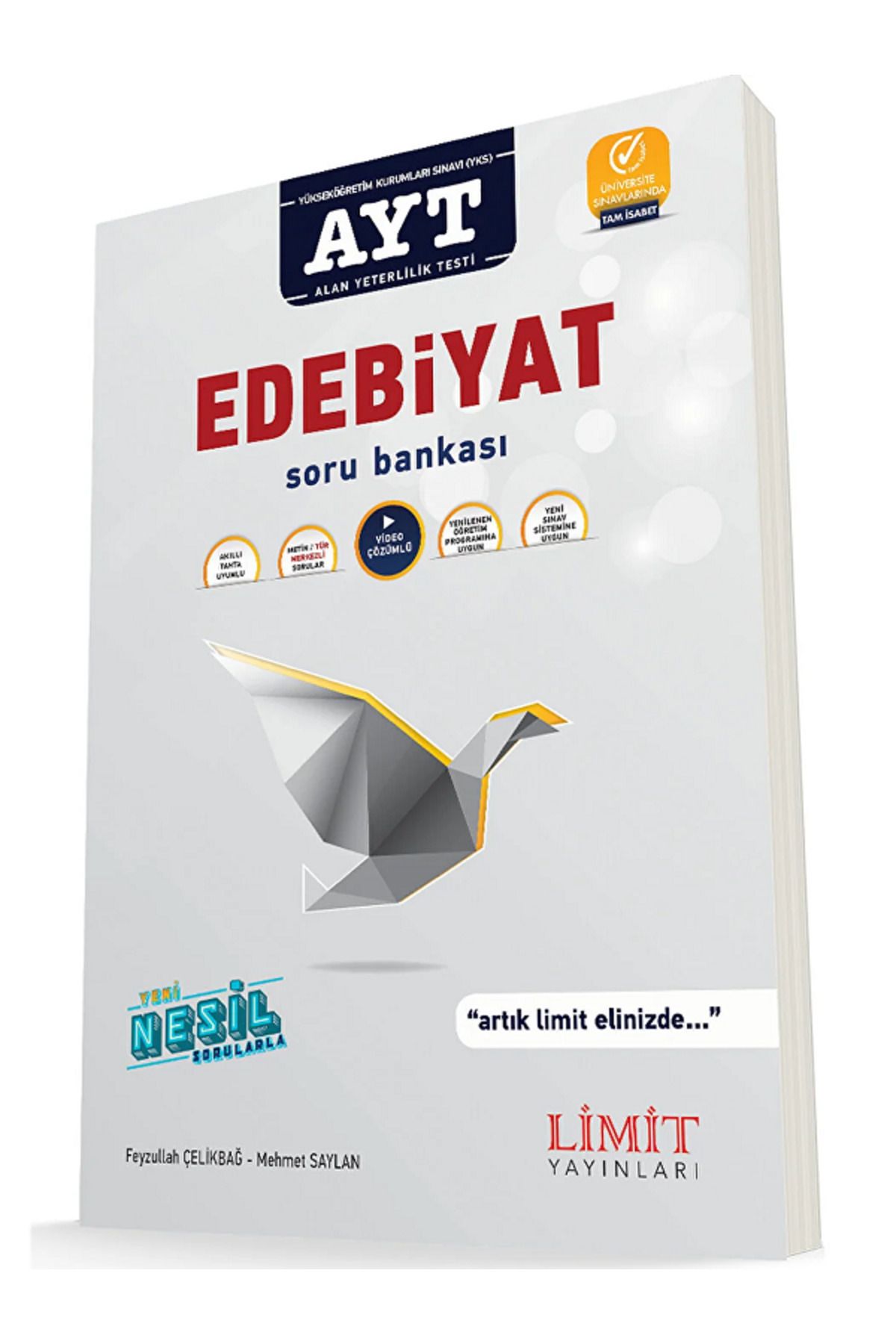 Açı Yayınları Limit Yayınları AYT Edebiyat Soru Bankası / Yeni Nesil Sorularla / Video Çözümlü