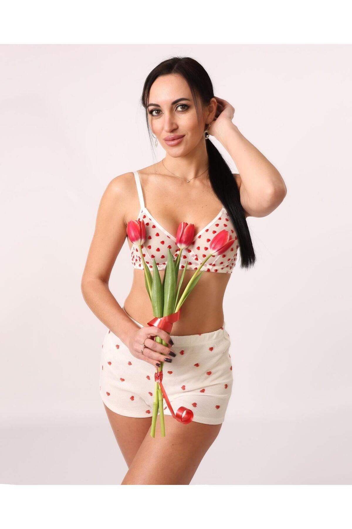 JUPİEL Stella Lingerie Kalpli Südyen Takım