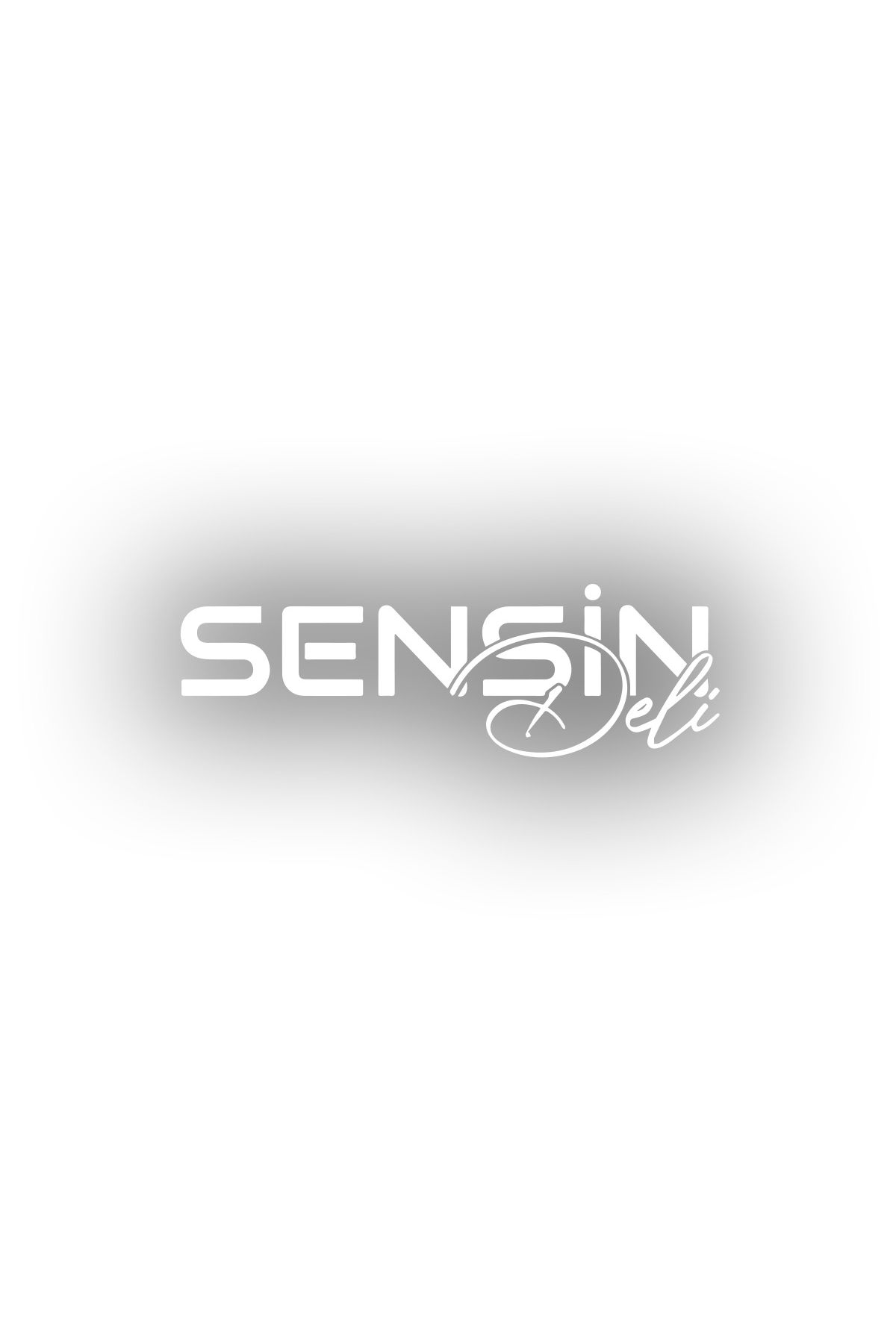 Reysa Tasarım Sensin Deli Sticker 17x17 Cm Beyaz