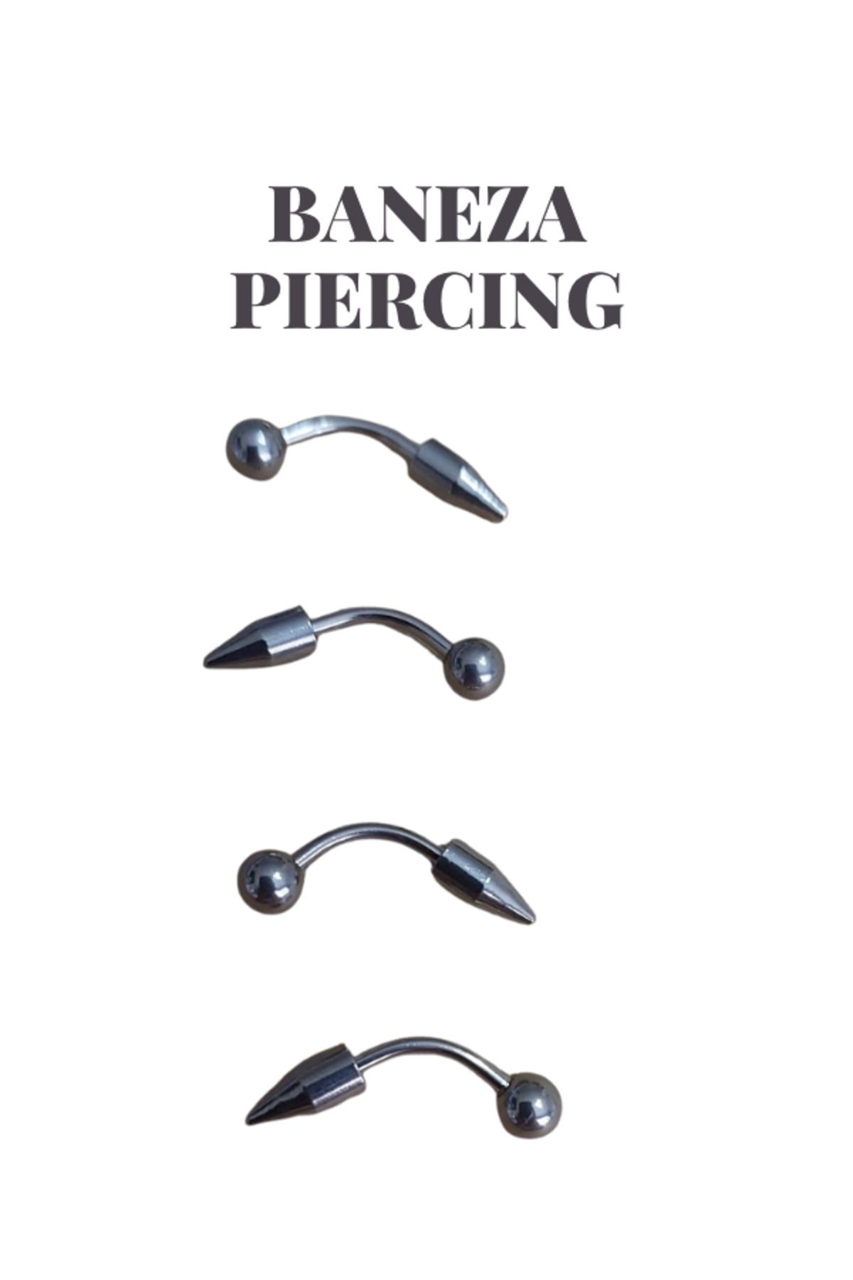 BANEZA Cerrahi Çelik Paslanmaz Kararmaz Karışık Piercin