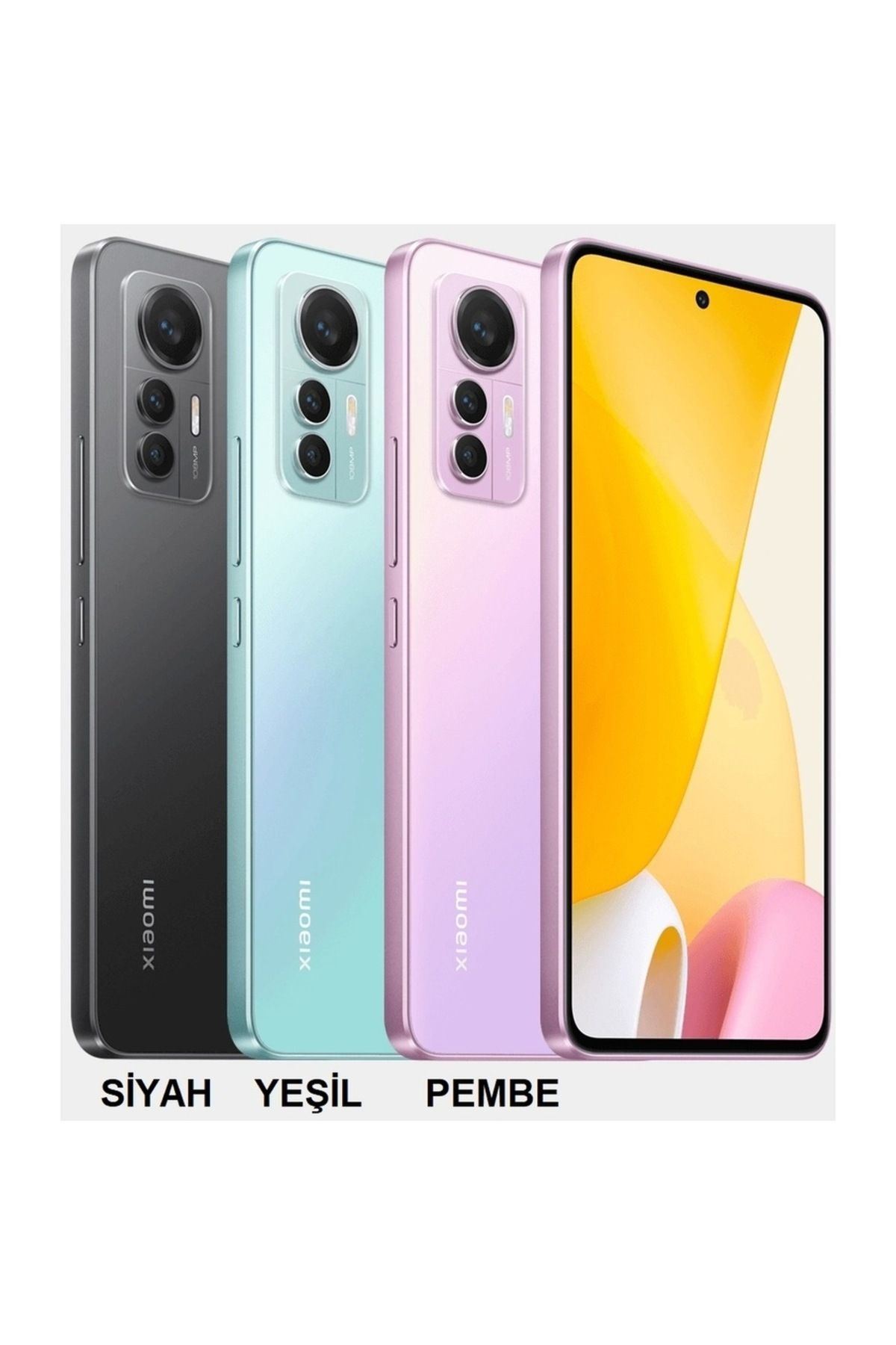 Asia Xiaomi 12 Lite Arka Kapak Pil Kapağı Siyah