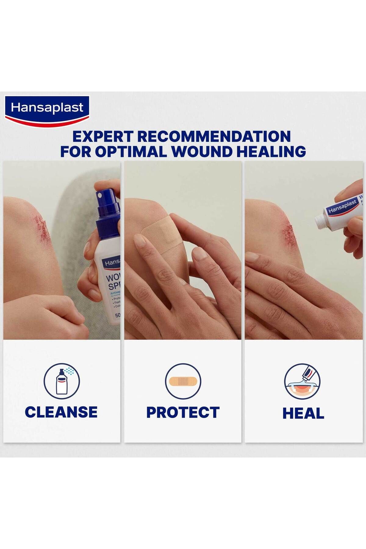 Hansaplast-Wound Spray Antiseptic Wound Cleansing 100 ml Gentle & Effective Wound Cleansing 6