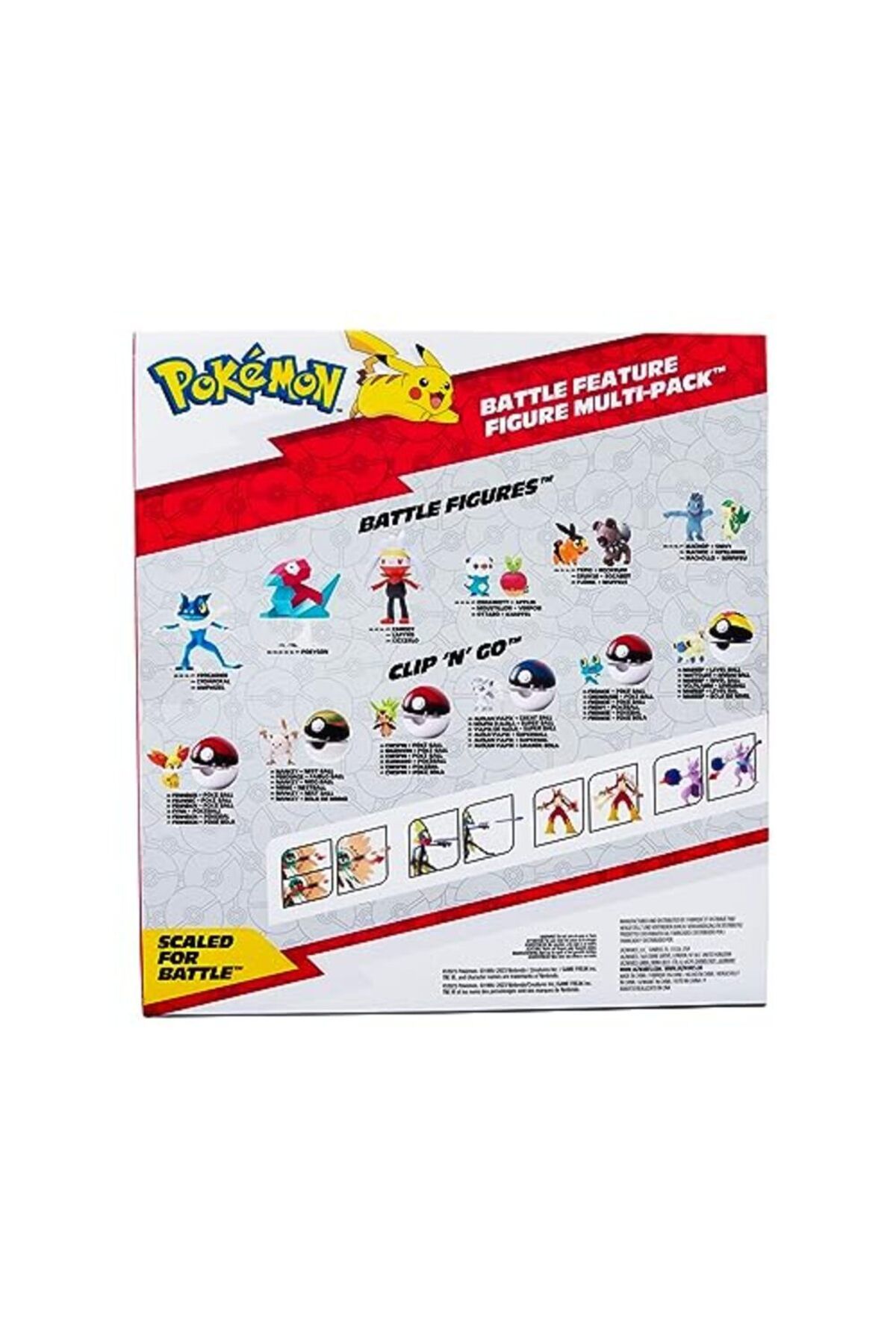 Pokemon-Battle Feature Figure 4 Pack - Includes Four 4.5-Inch Battle Figures with Unique Battle Features 4