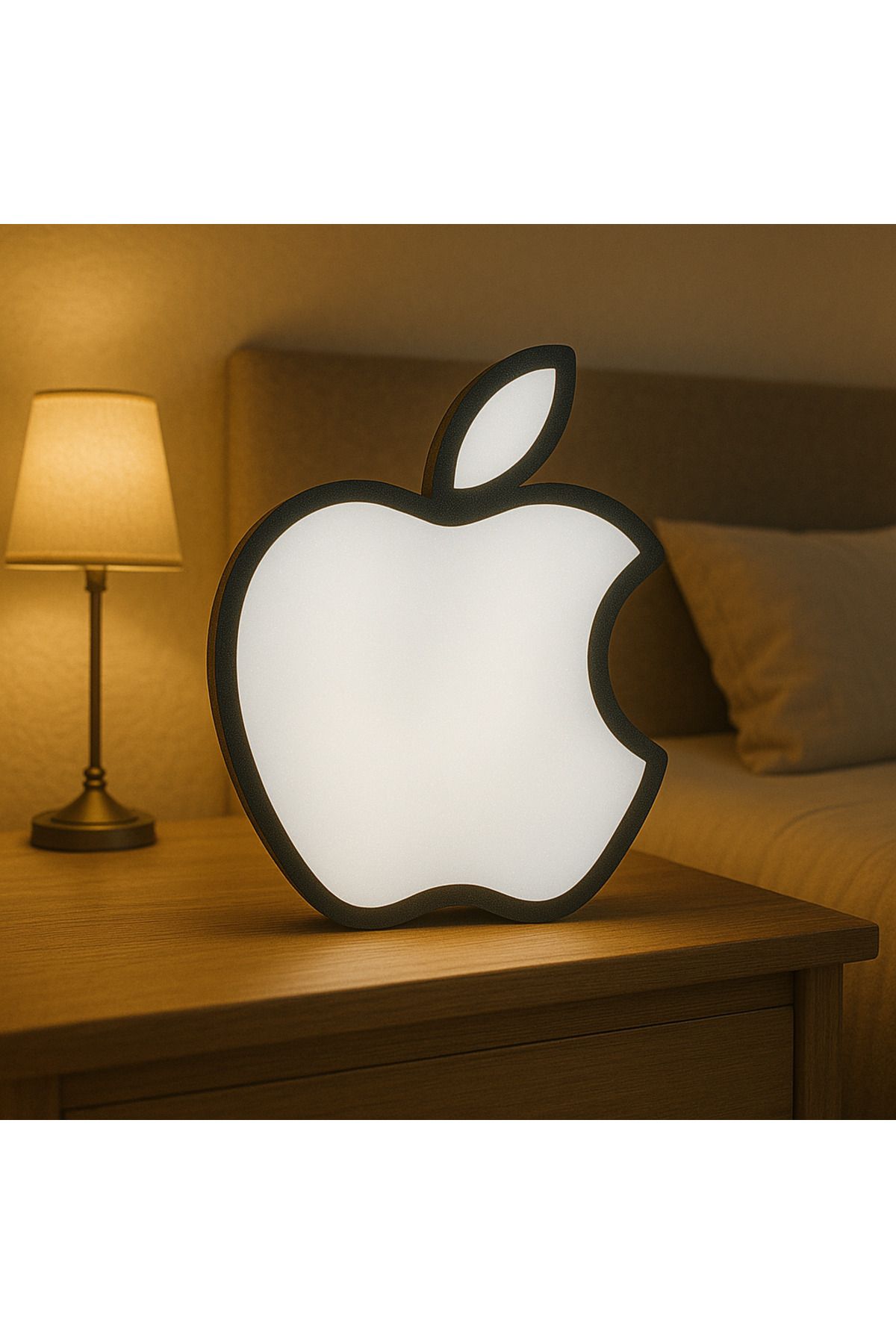 mutes 3D Apple LED Lamba - 608