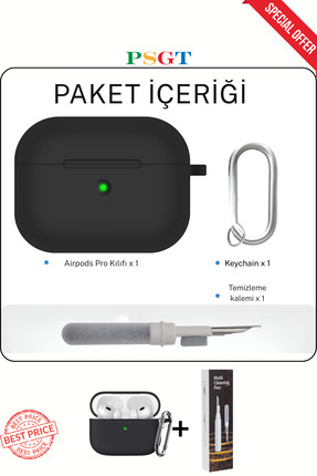 PSGT Apple AirPods Pro/pro2 Kılıf Kapak Temizleme Kalemi ile Tam Koruyucu Sil...