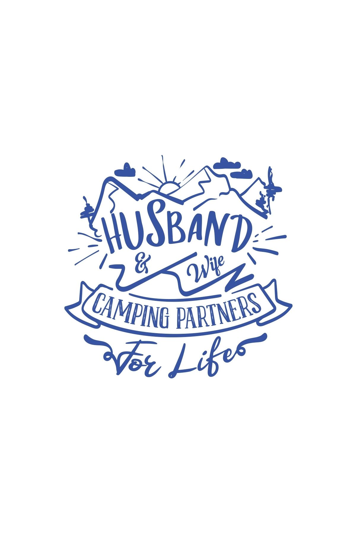 Reysa Tasarım Husband Sticker 17x17 Cm Mavi